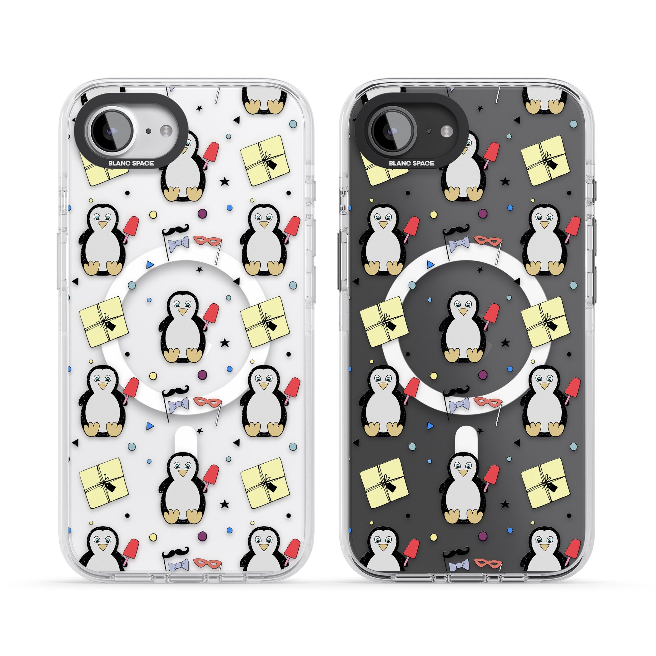 Cute Penguin Pattern Clear
