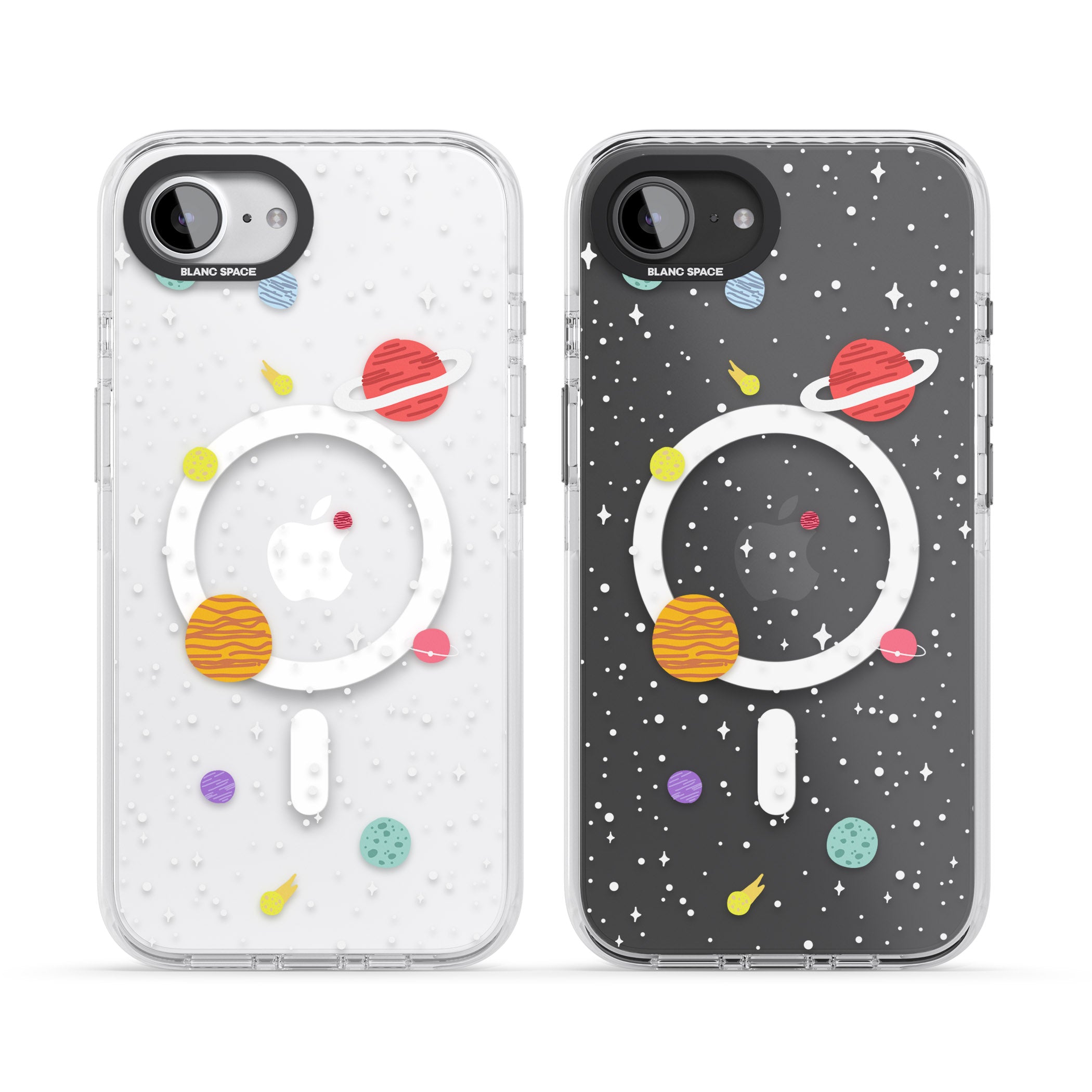 Cute Cartoon Planets (Clear)