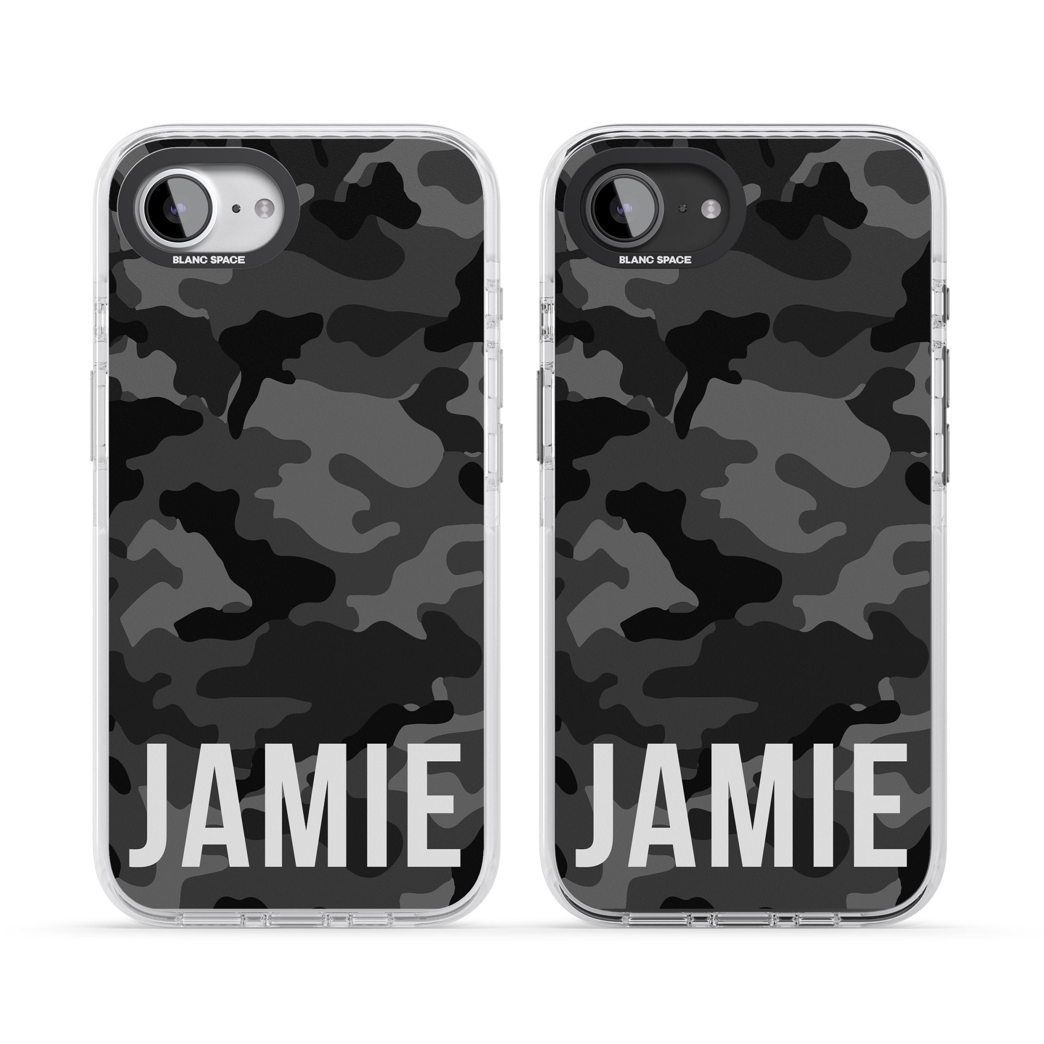 Personalised Black Camo Name Horizontal