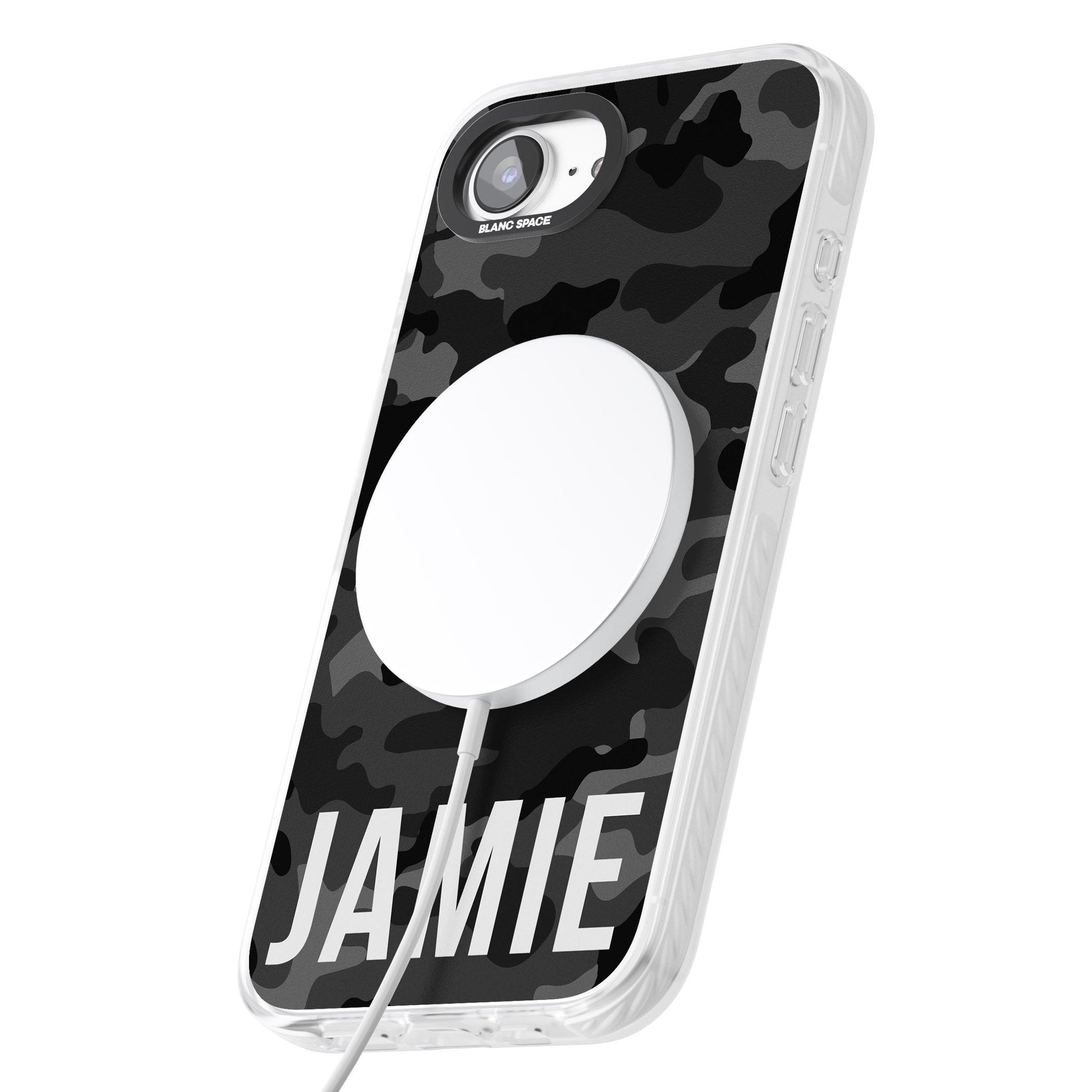 Personalised Black Camo Name Horizontal