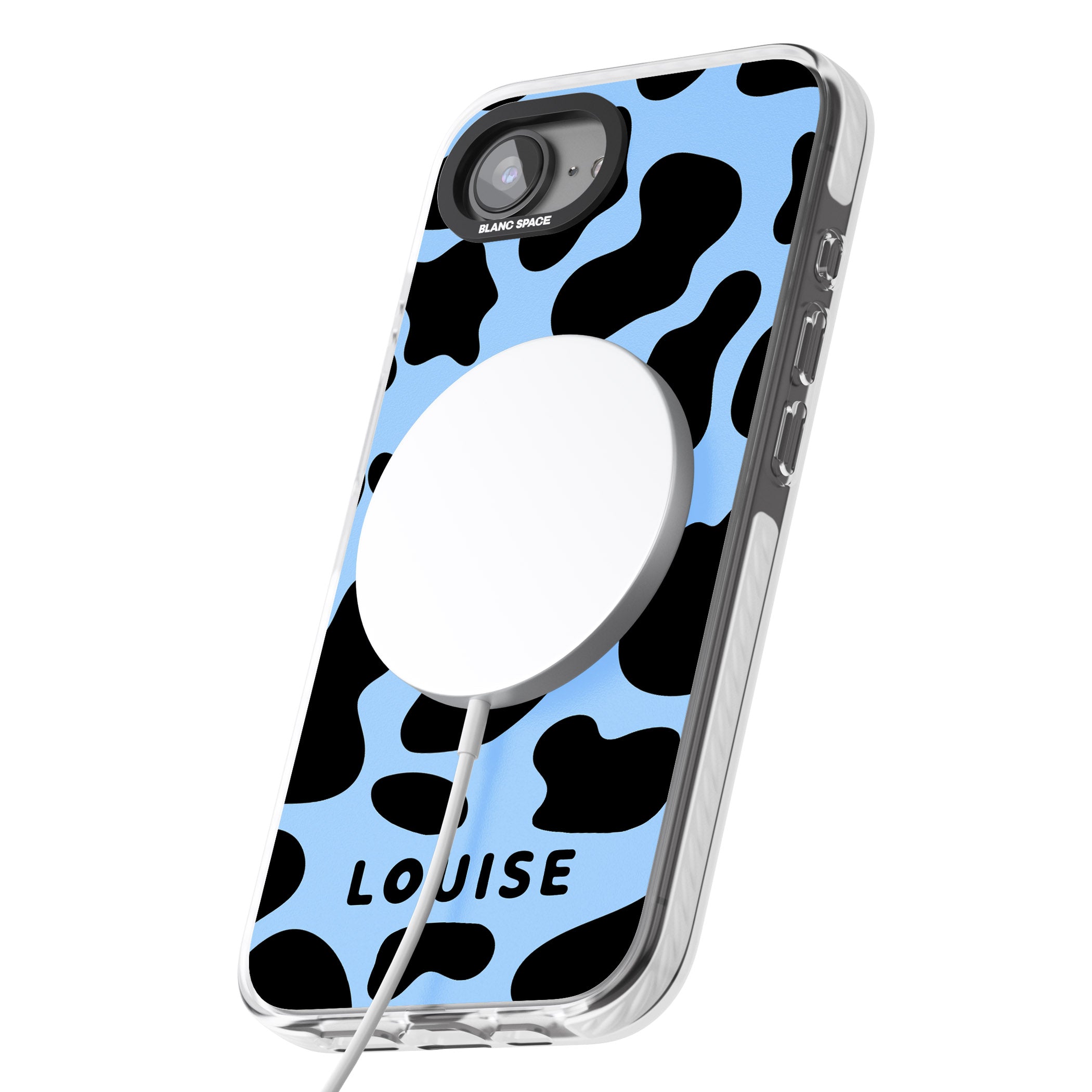 Personalised Blue And Black Cow Print