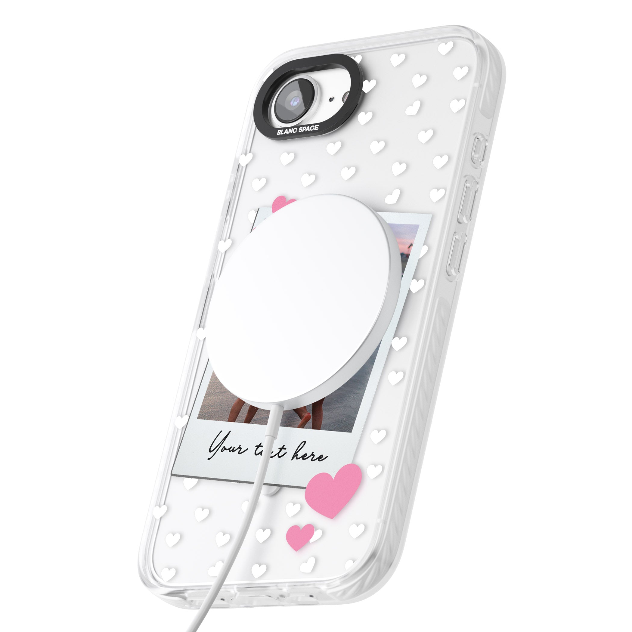 Personalised Hearts Instant Camera Photo