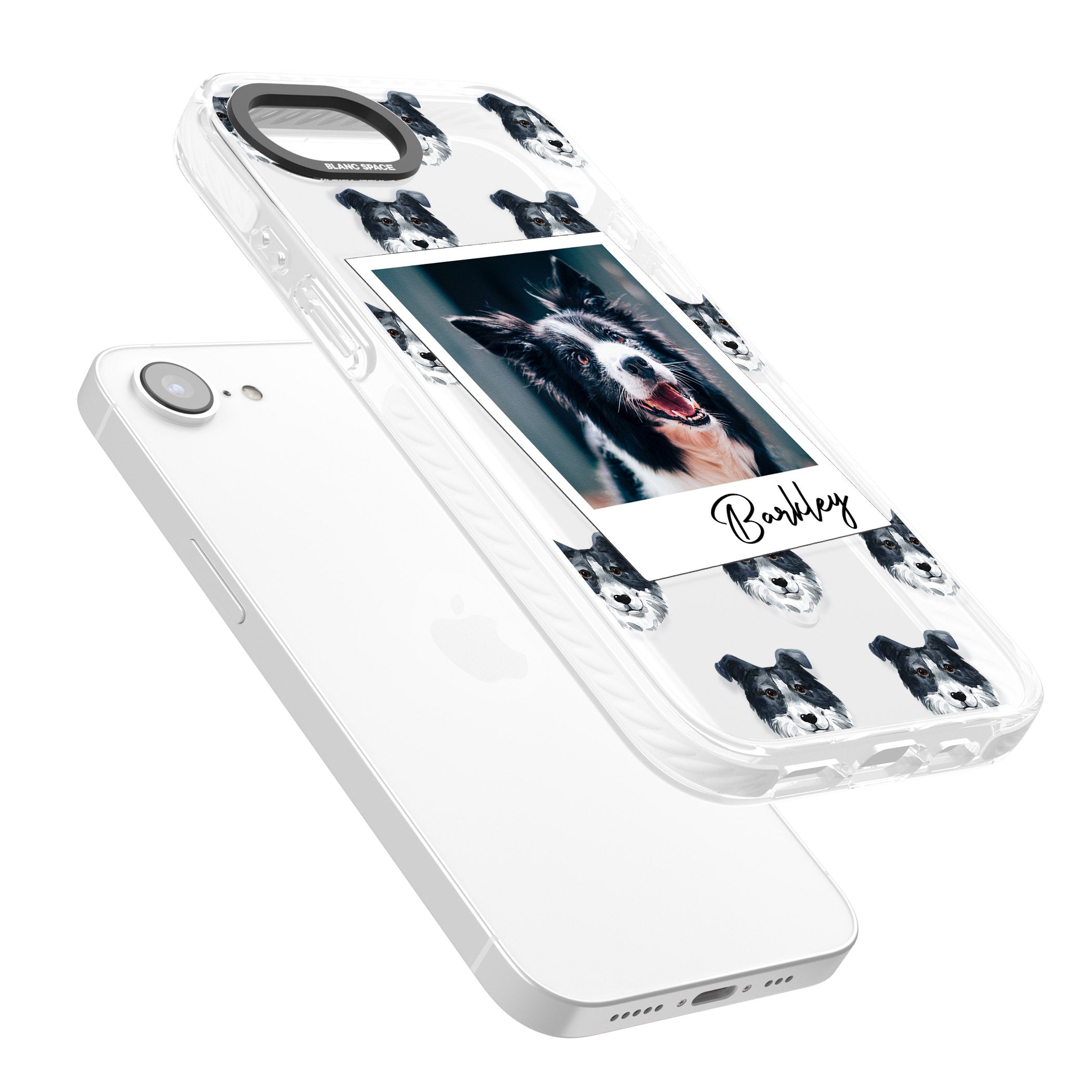 Personalised Border Collie Instant Camera Photo