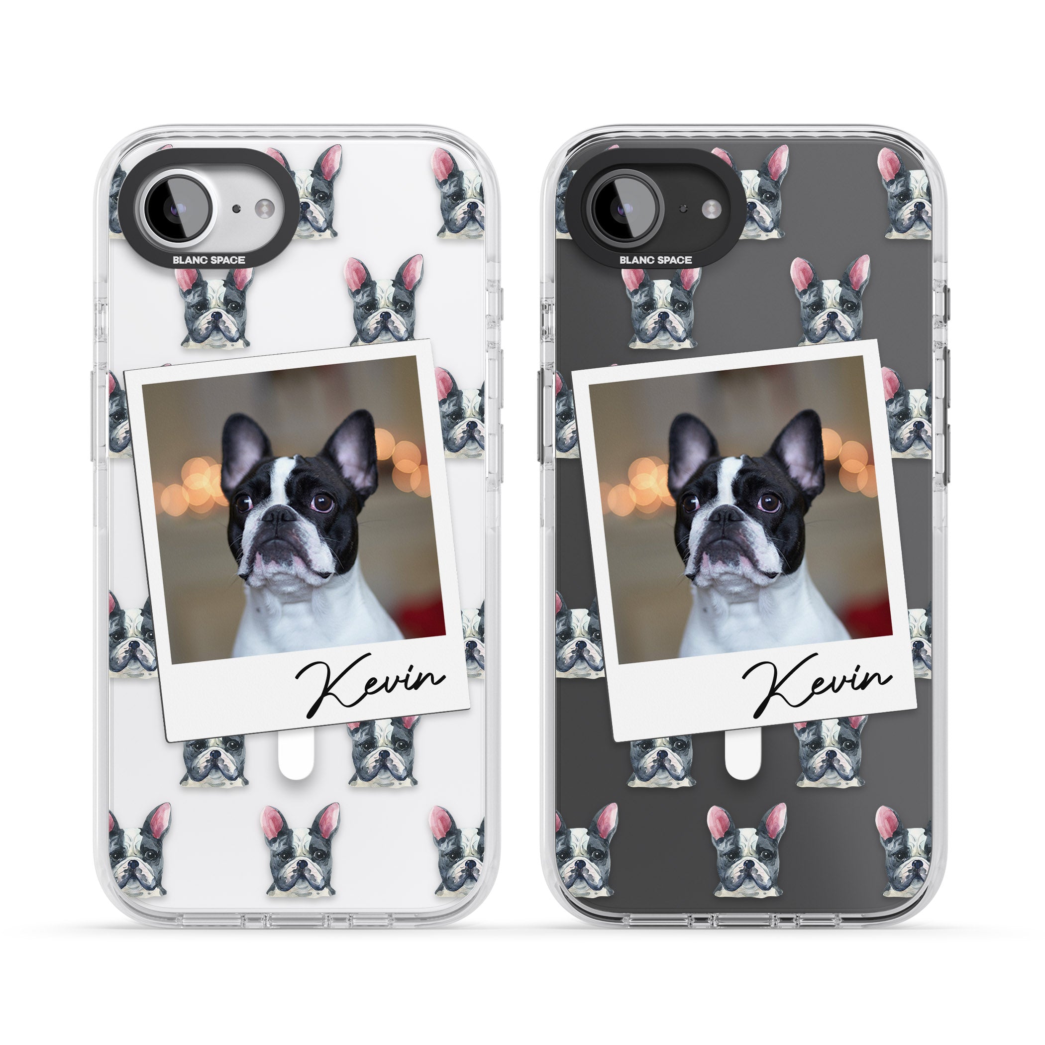 Personalised Black & White French Bulldog Instant Camera Photo