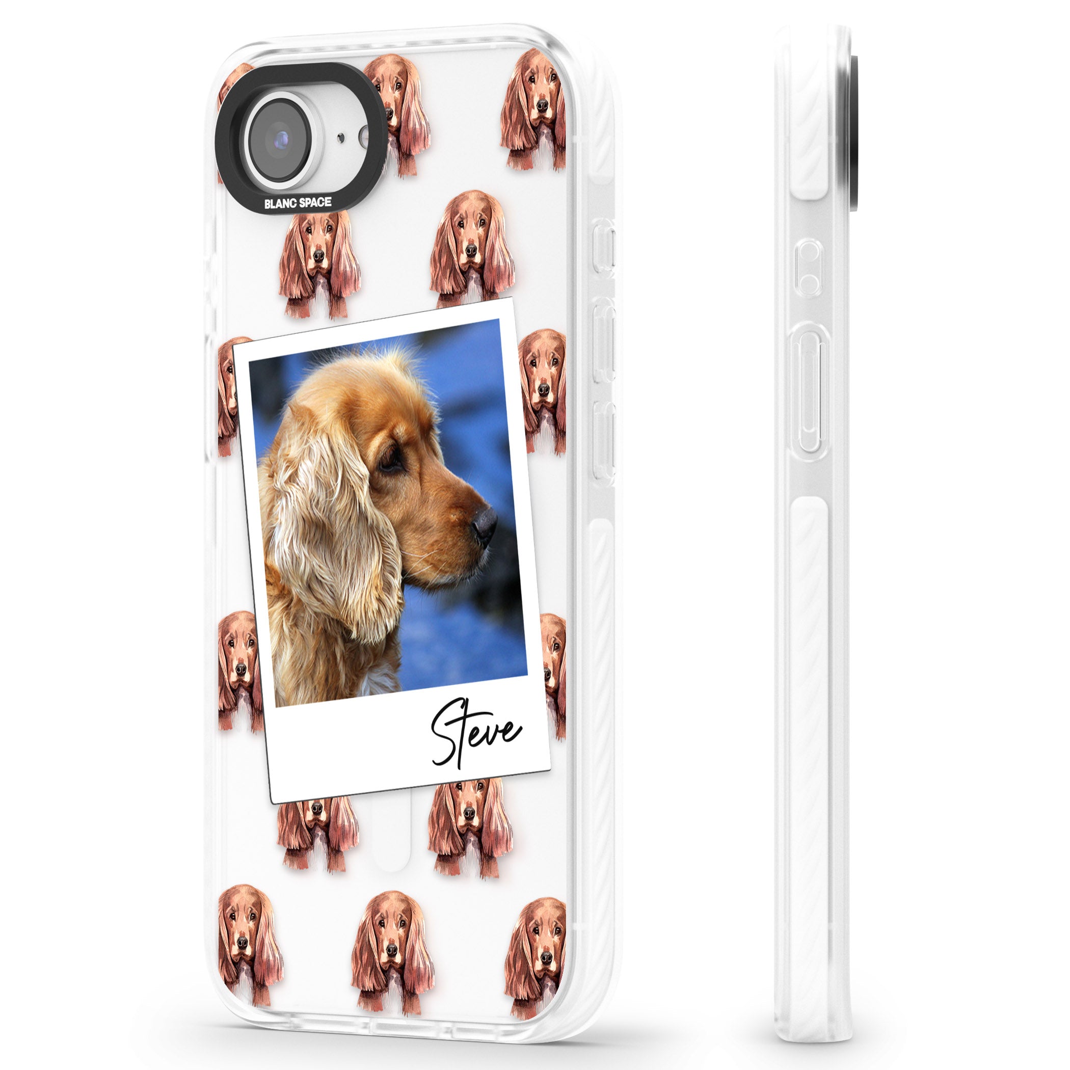 Personalised Cocker Spaniel Instant Camera Photo