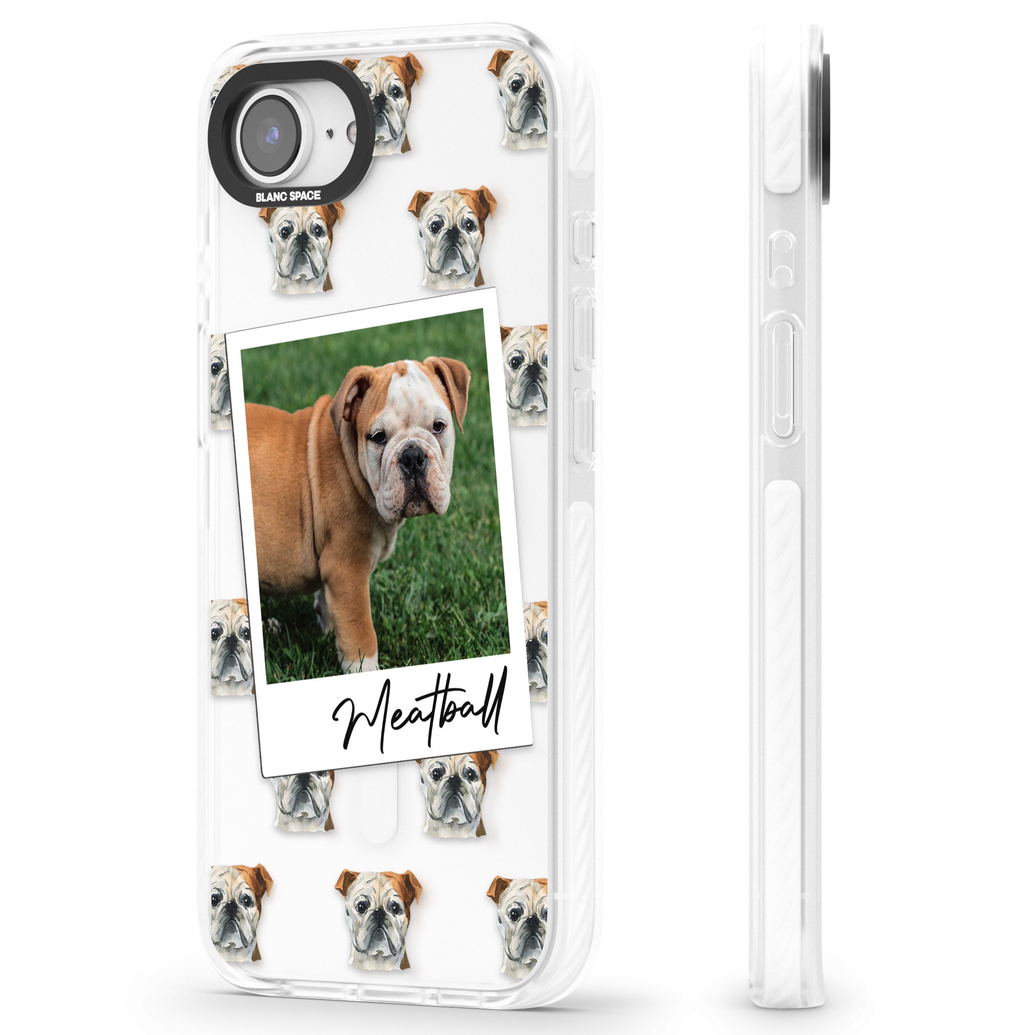 Personalised English Bulldog Instant Camera Photo