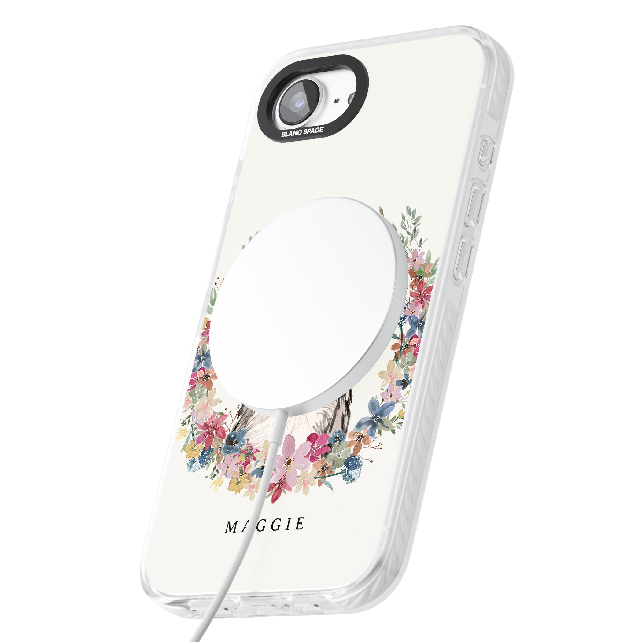 Personalised Australian Shepherd Floral Portrait