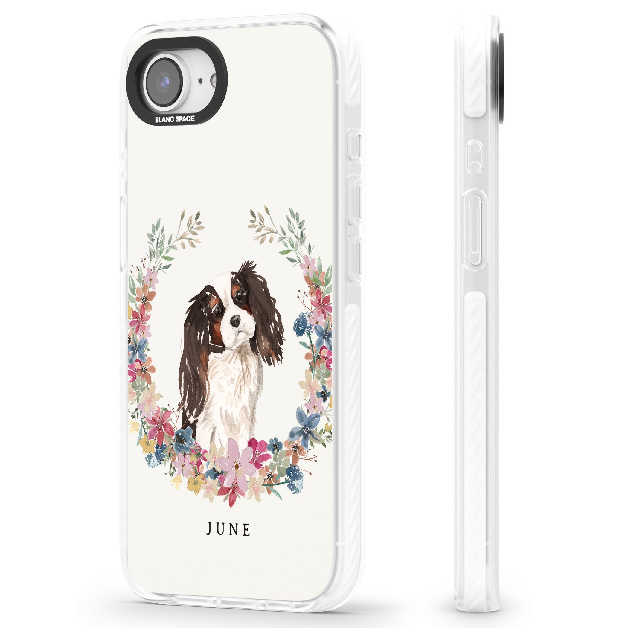 Personalised King Charles Floral Portrait