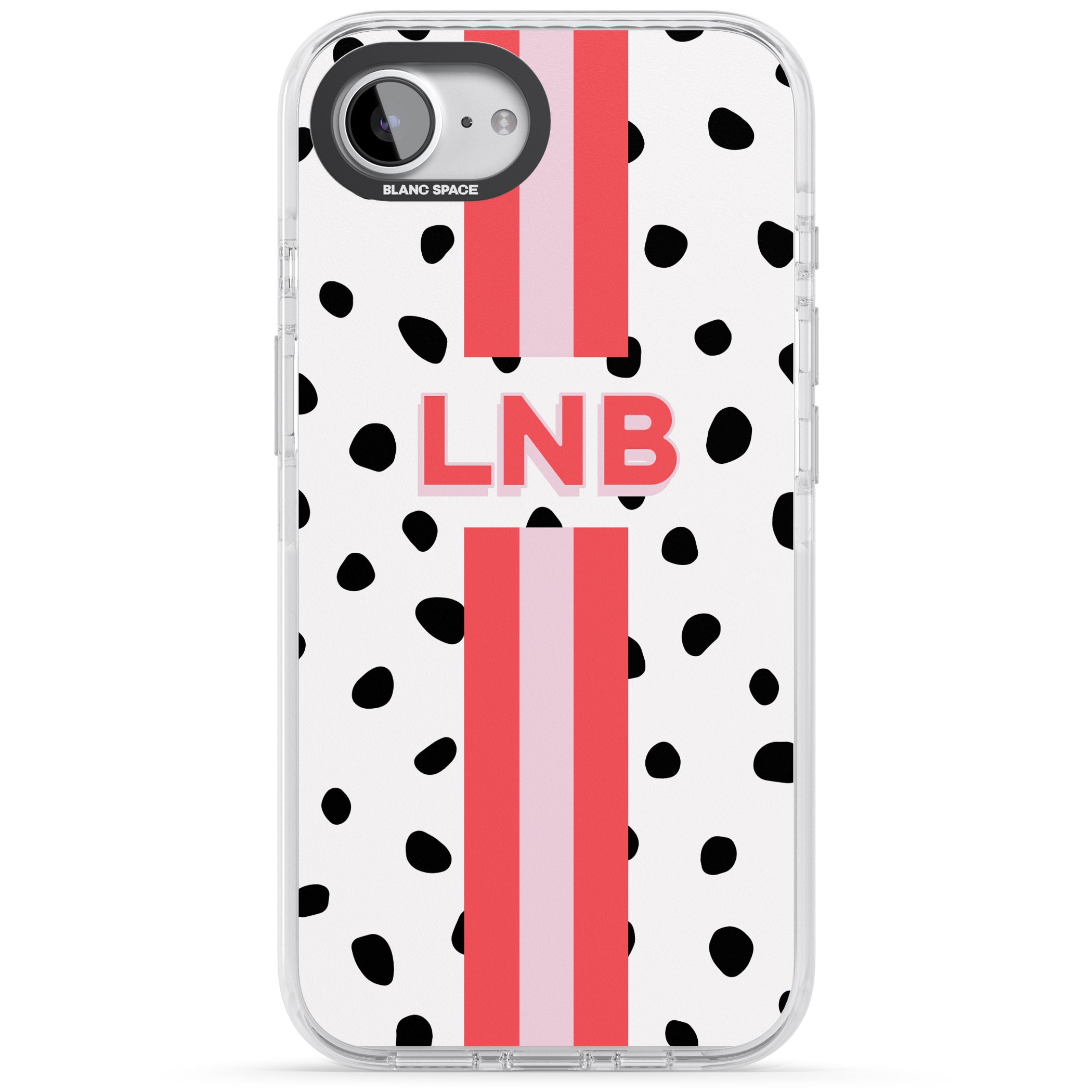 Personalised Polka & Pink Stripe