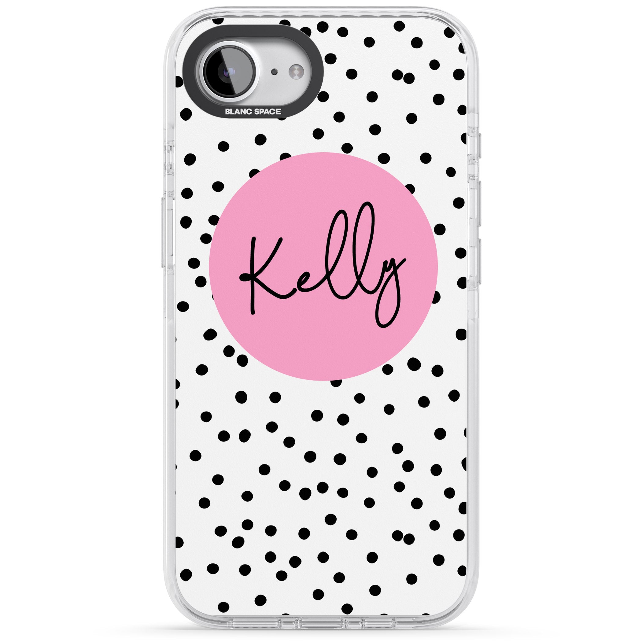 Personalised Pink Circle & Dots