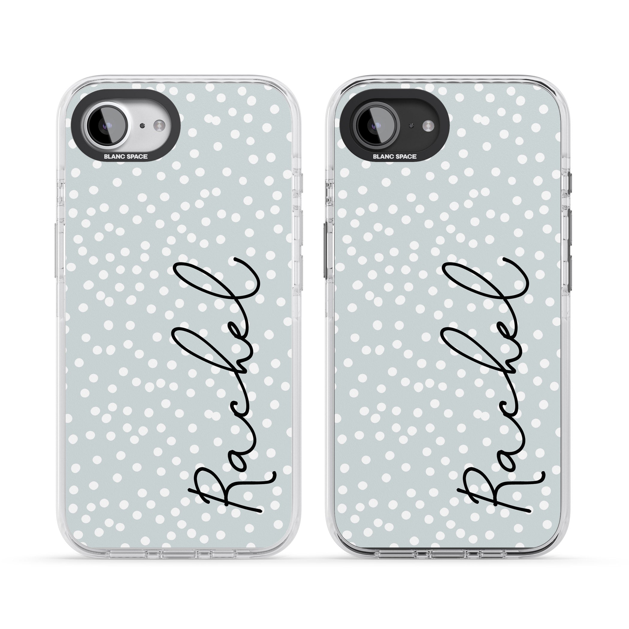 Personalised Vertical Cursive & Dots
