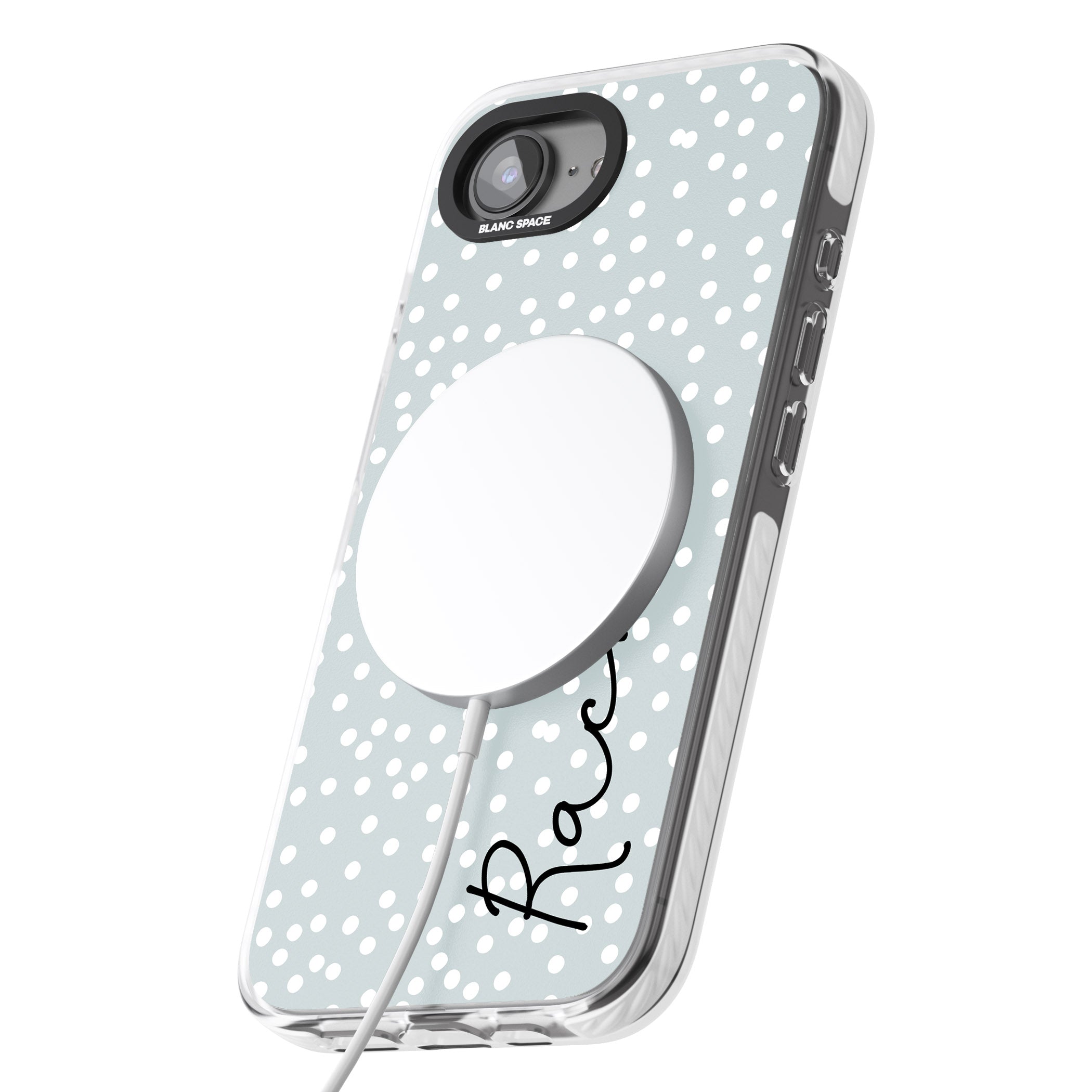 Personalised Vertical Cursive & Dots