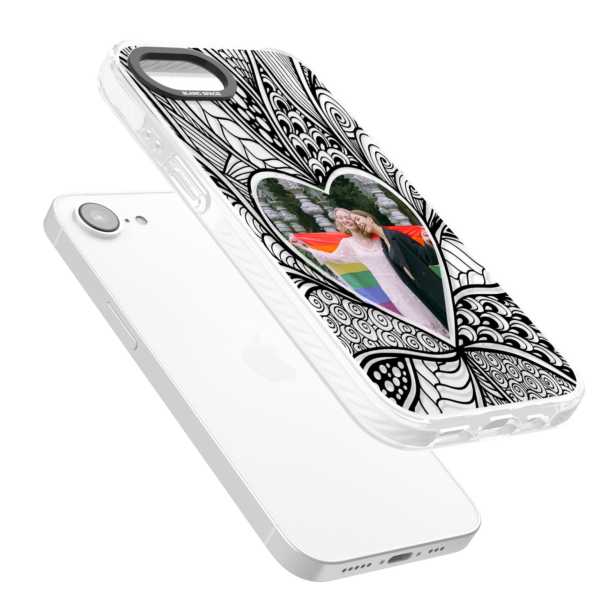 Personalised Henna Heart Photo Case