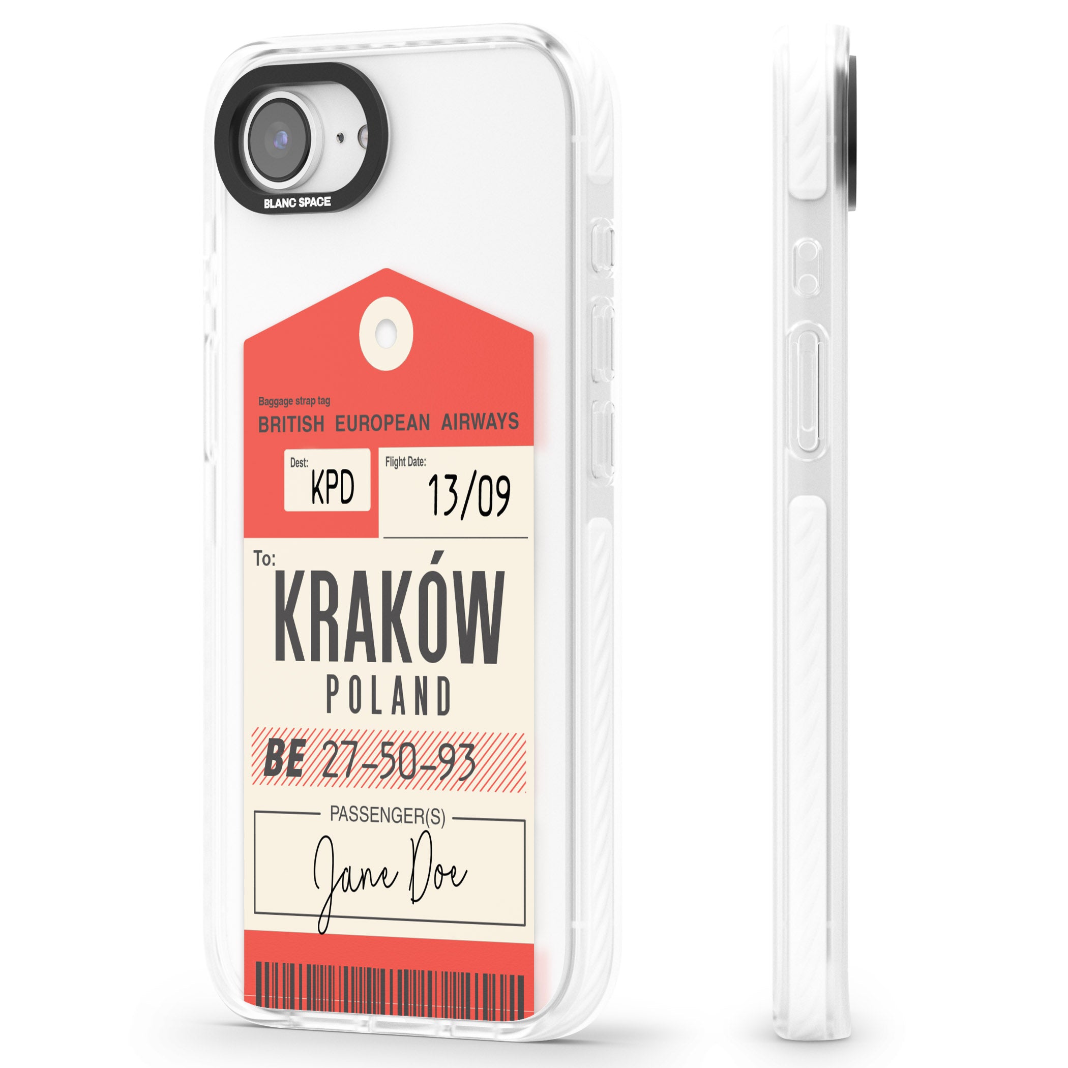 Personalised Vintage Bea Luggage Tag