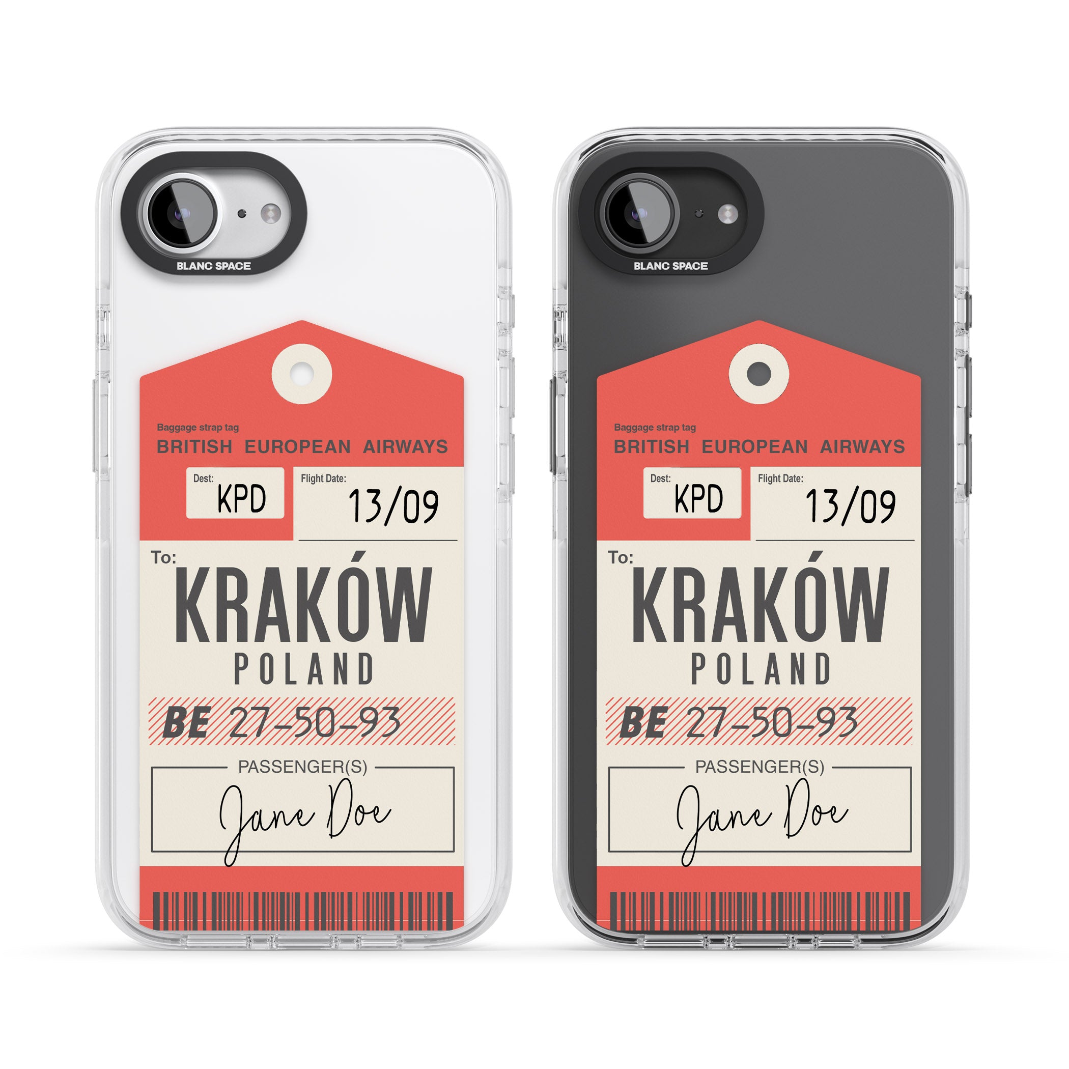 Personalised Vintage Bea Luggage Tag