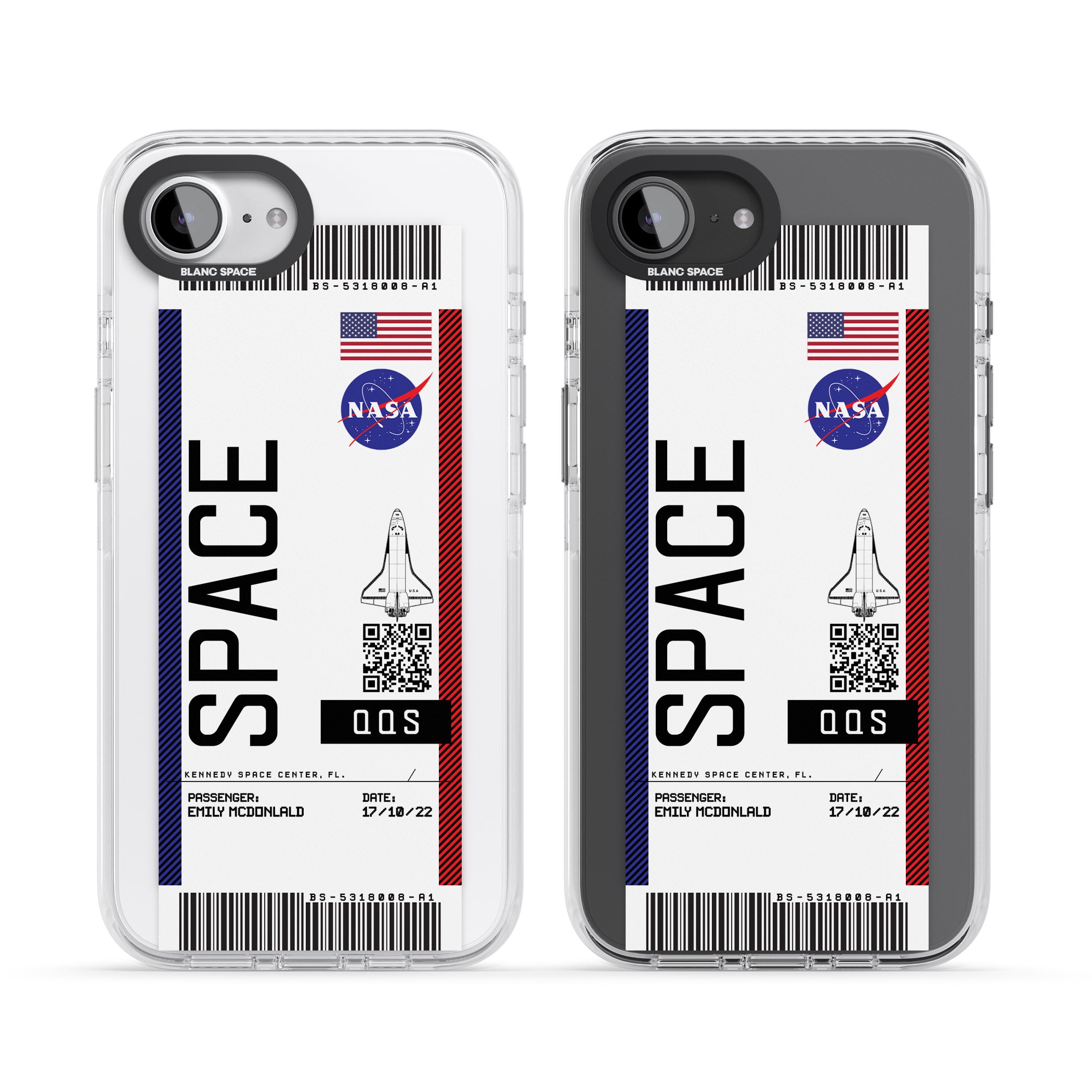 Personalised Nasa Boarding Pass (Light)