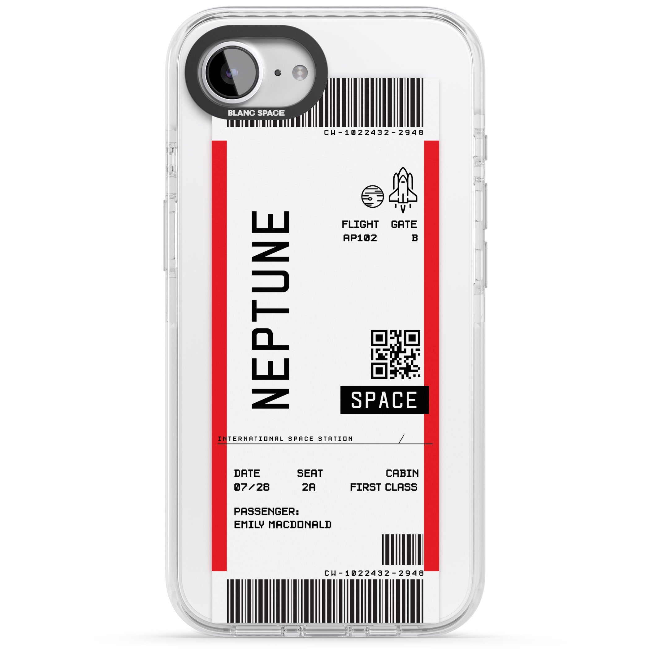 Personalised Neptune Travel Ticket