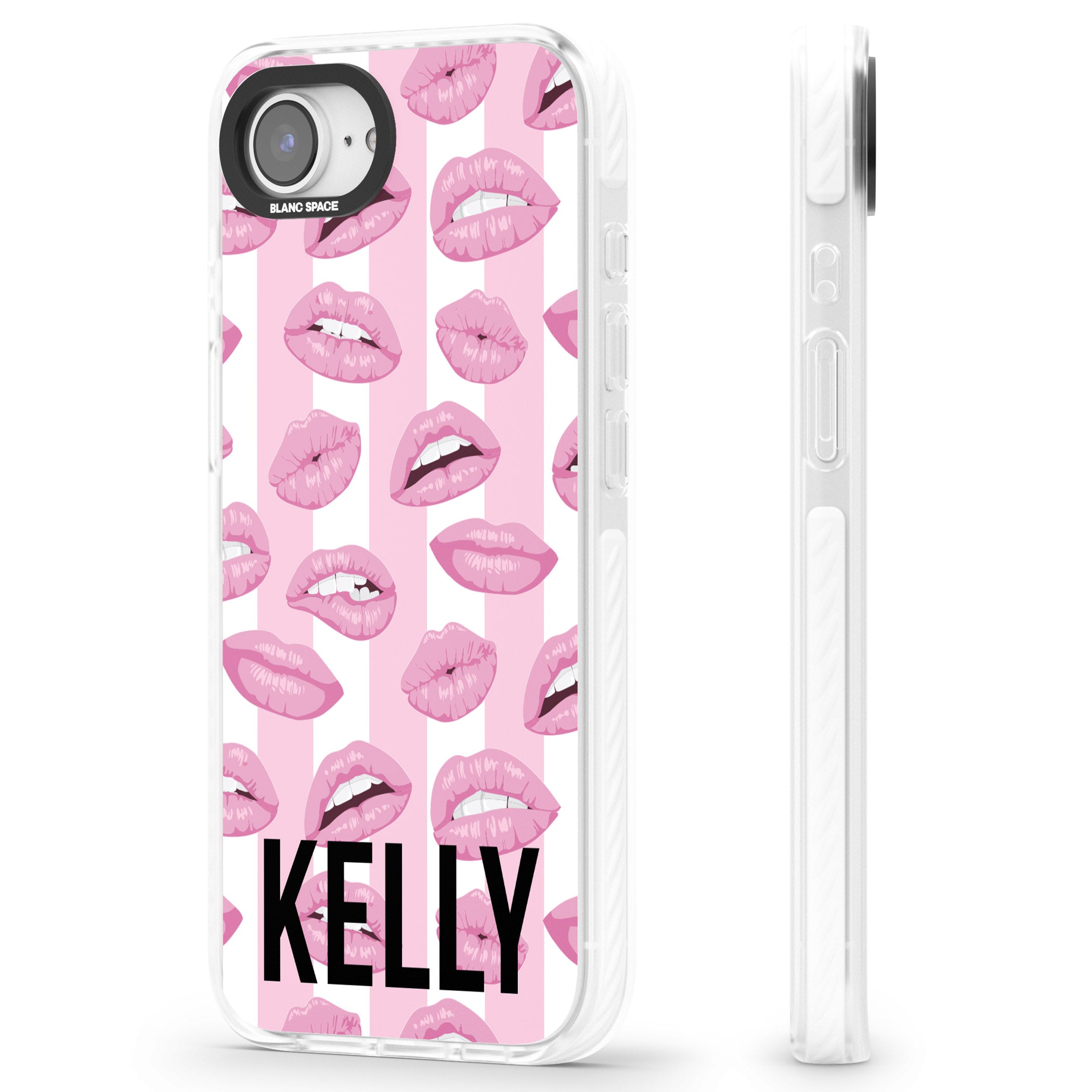 Personalised Pink Stripes & Lips