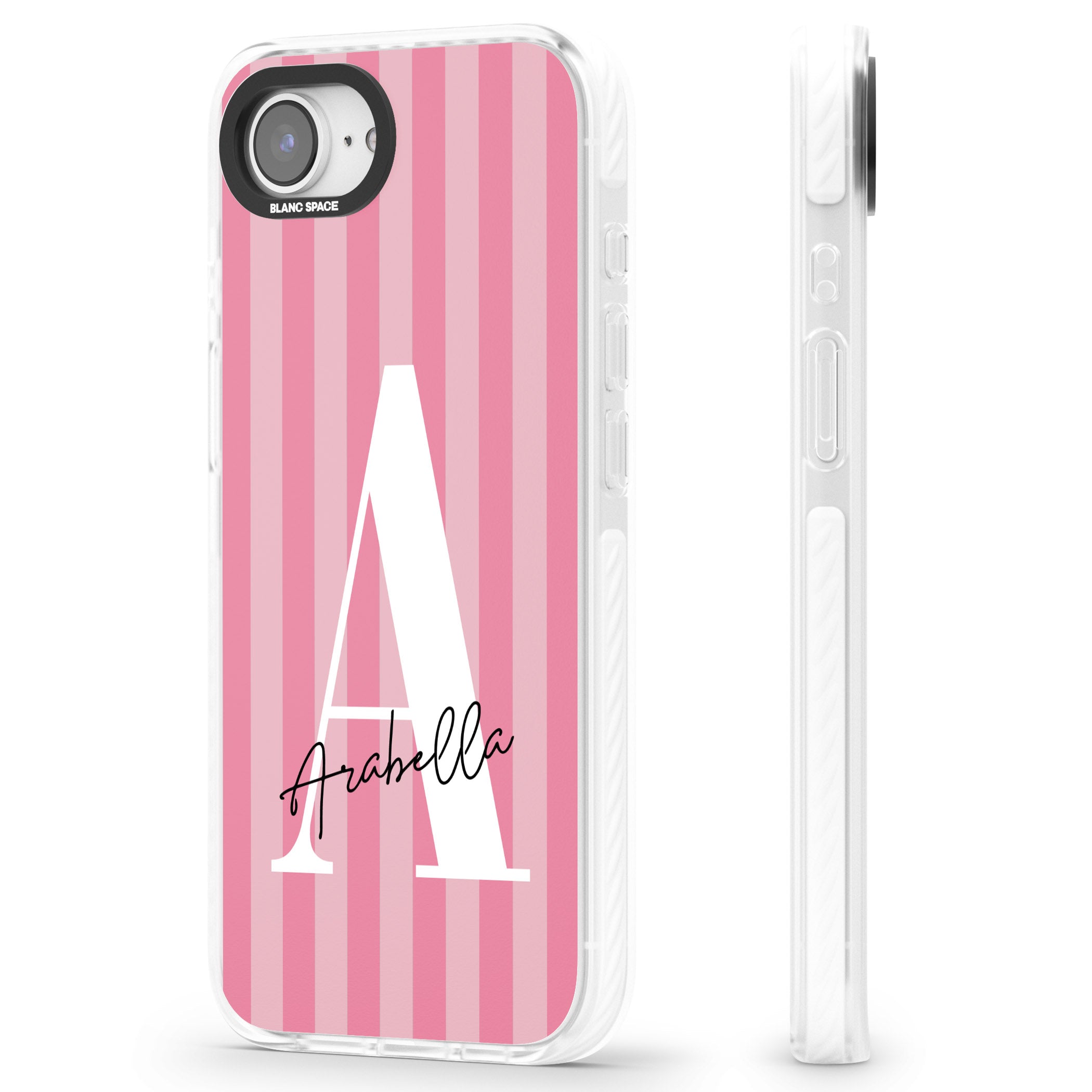 Personalised Pink Stripes Initial