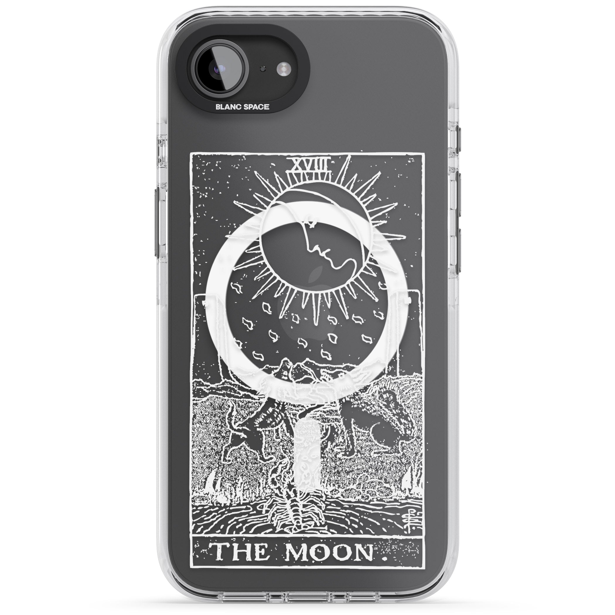 Personalised The Moon Tarot Card (White)
