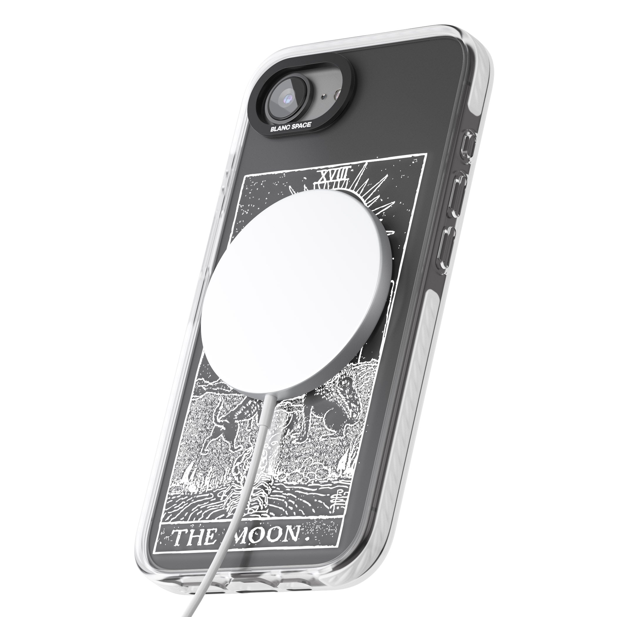 Personalised The Moon Tarot Card (White)