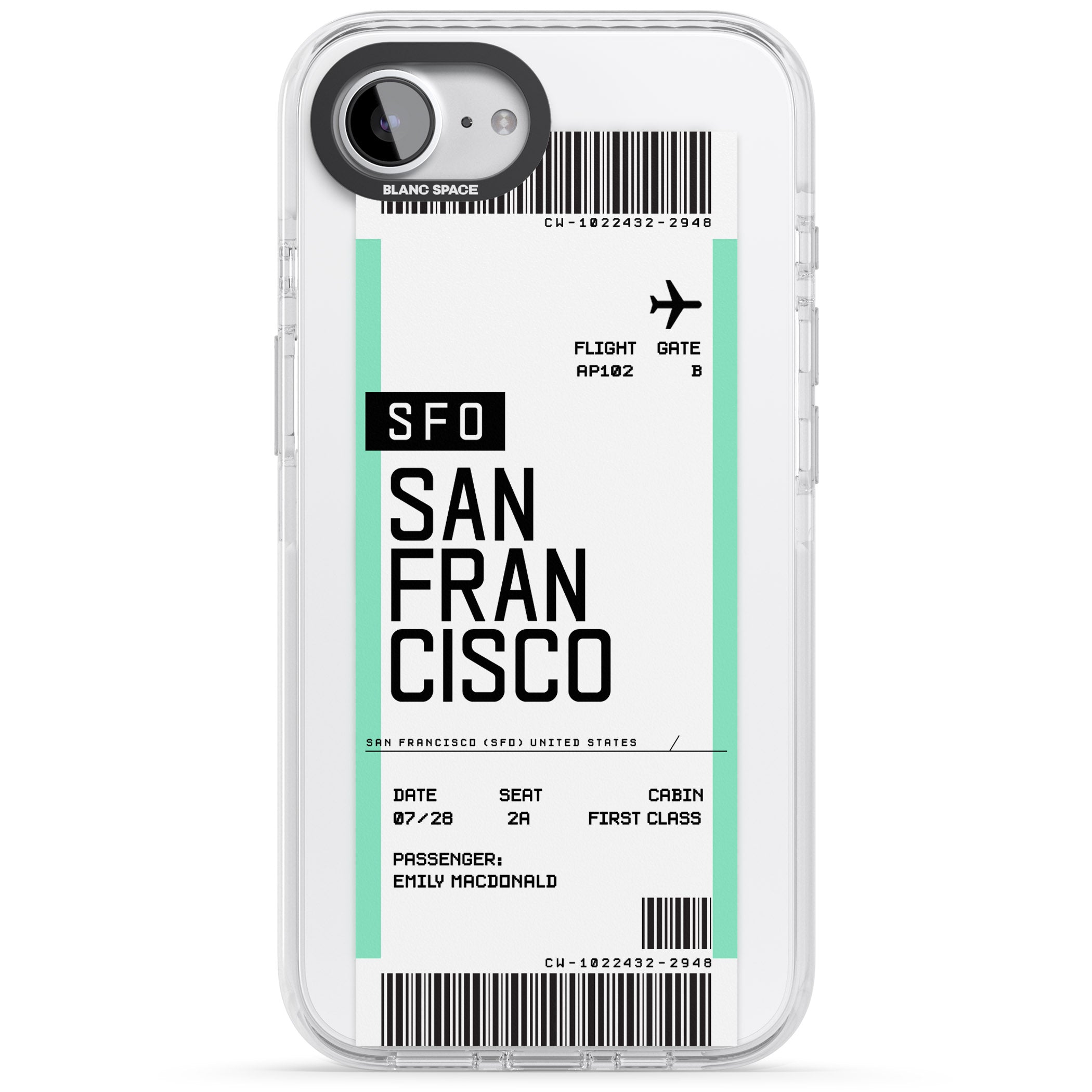 Personalised San Francisco Boarding Pass
