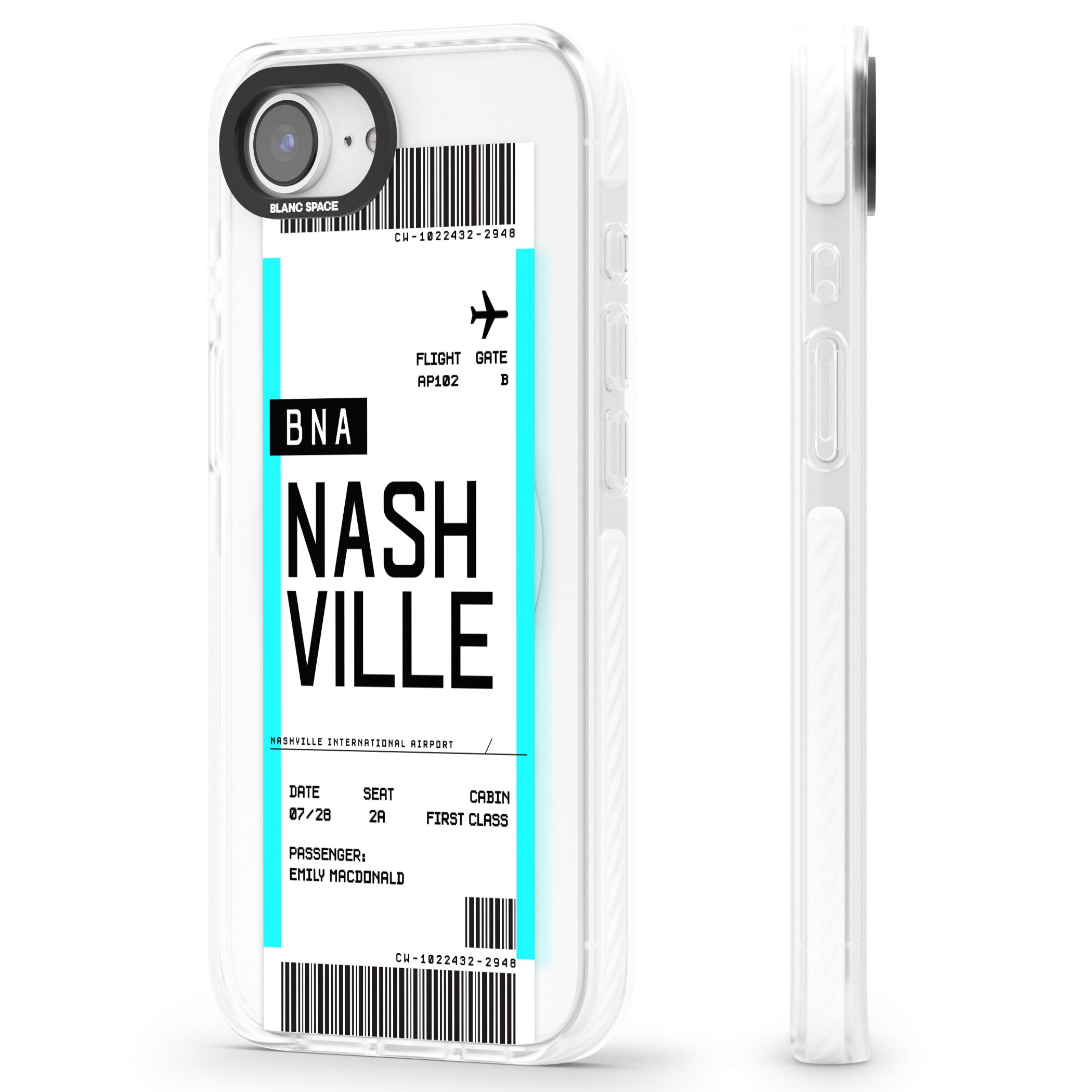 Personalised Nashville Boarding Pass