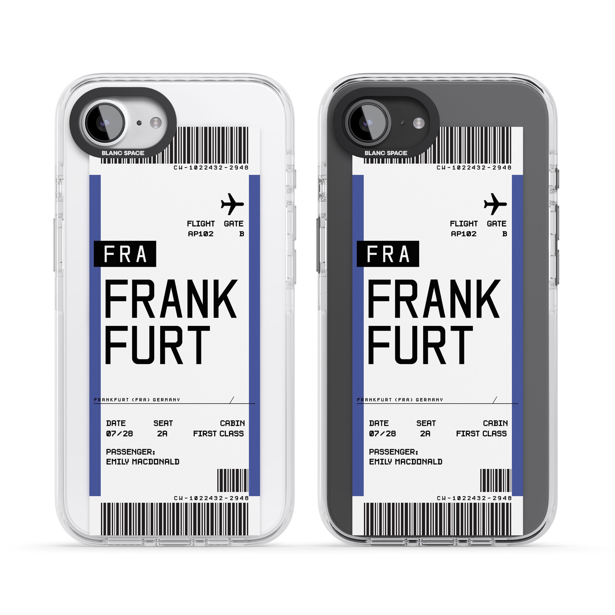 Personalised Frankfurt Boarding Pass