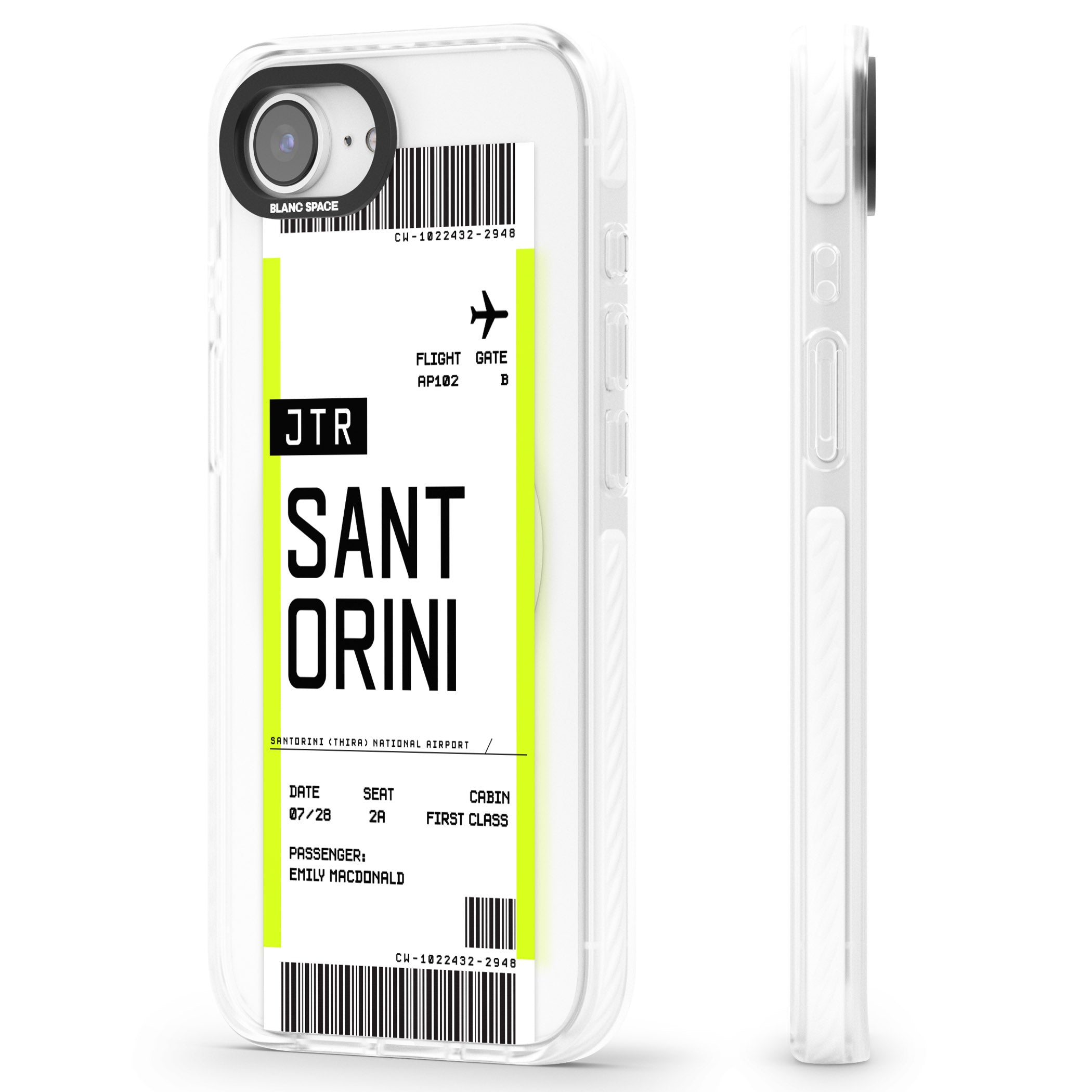 Personalised Santorini Boarding Pass