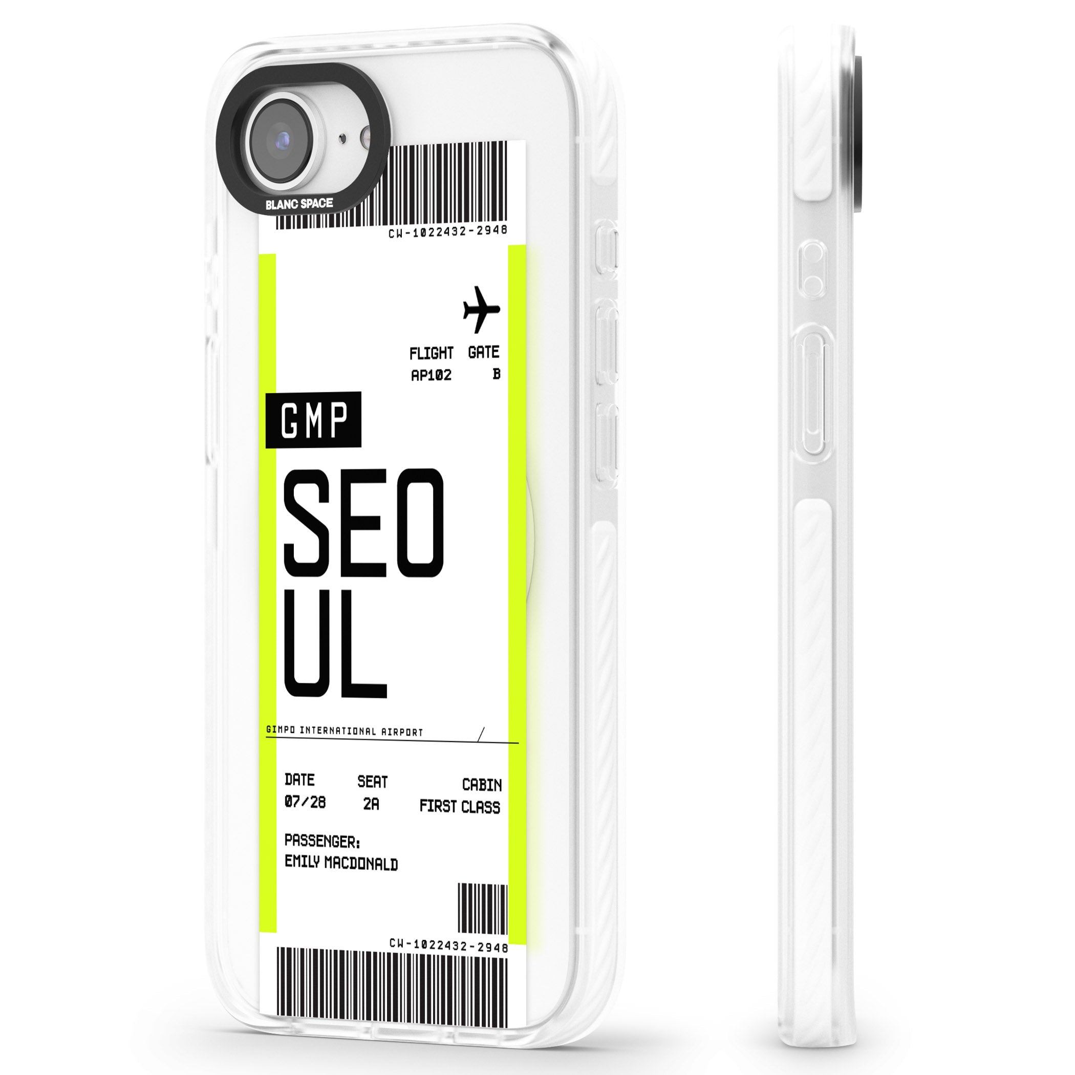Personalised Seoul Boarding Pass