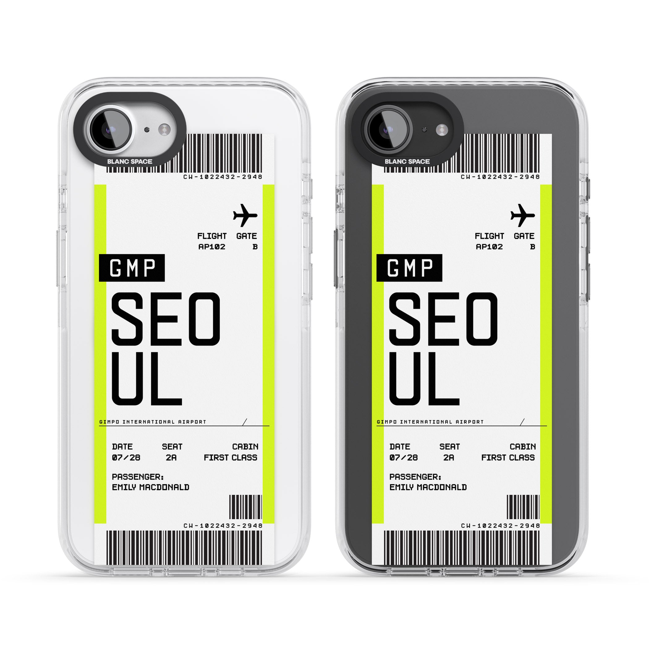 Personalised Seoul Boarding Pass