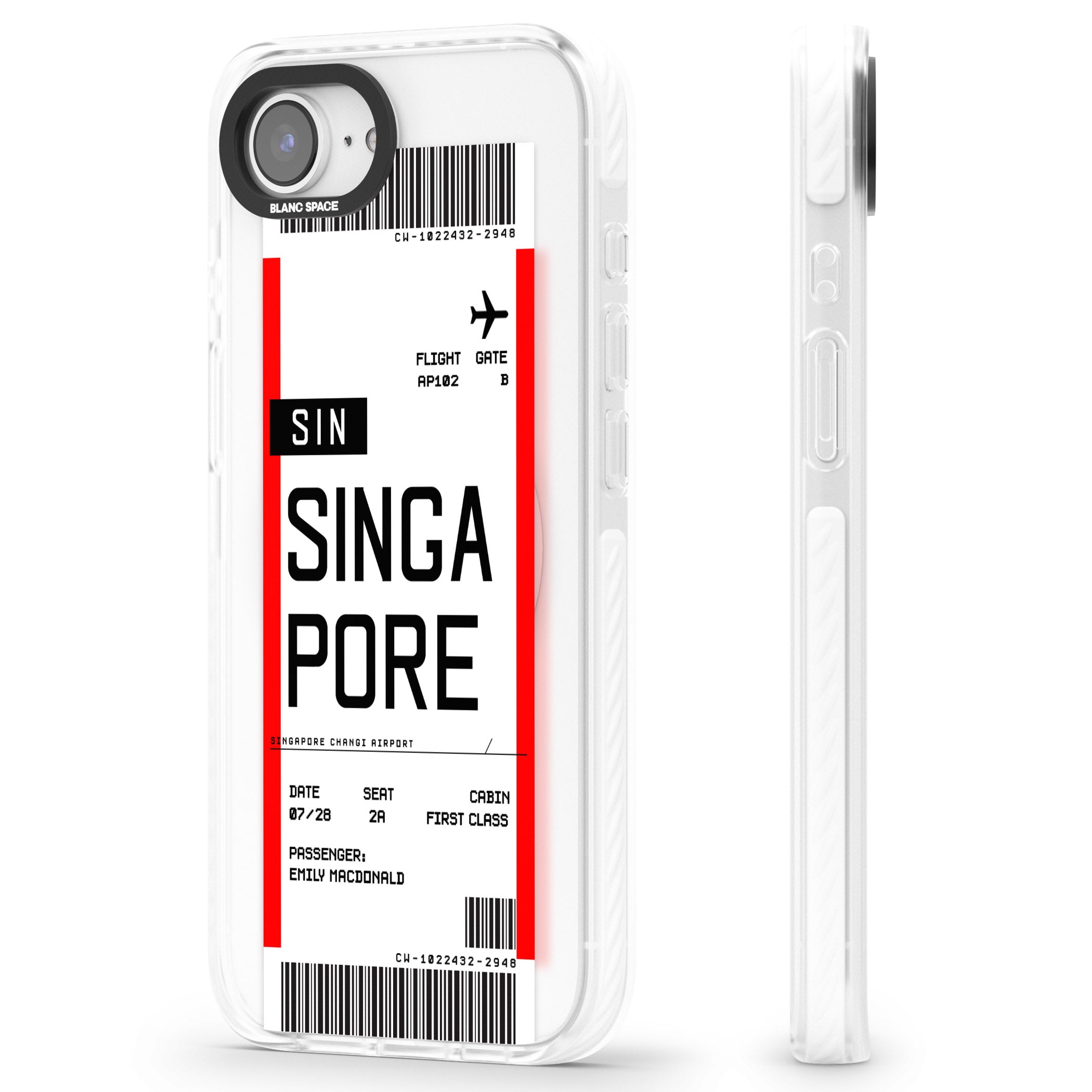 Personalised Singapore Boarding Pass