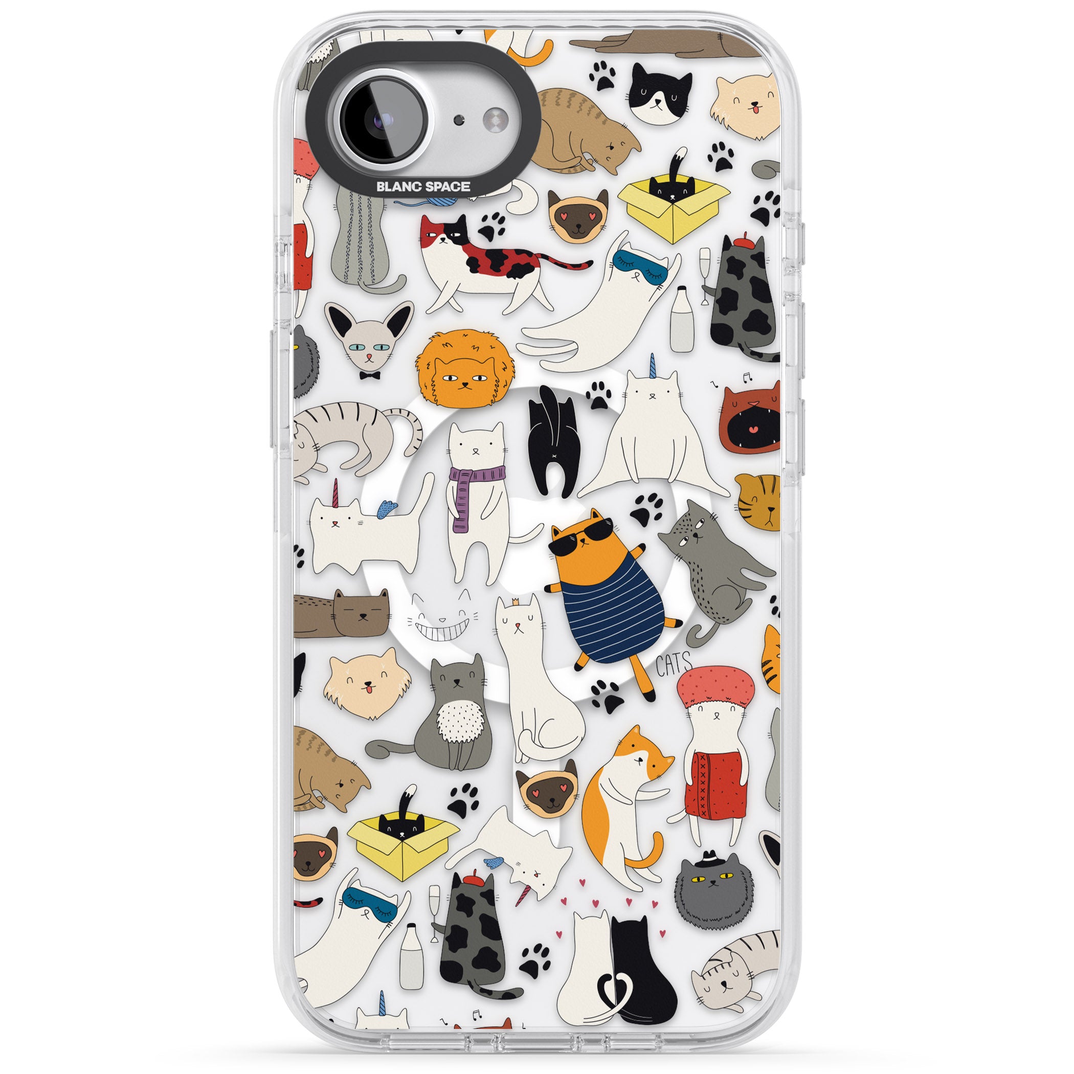 Cartoon Cat Collage