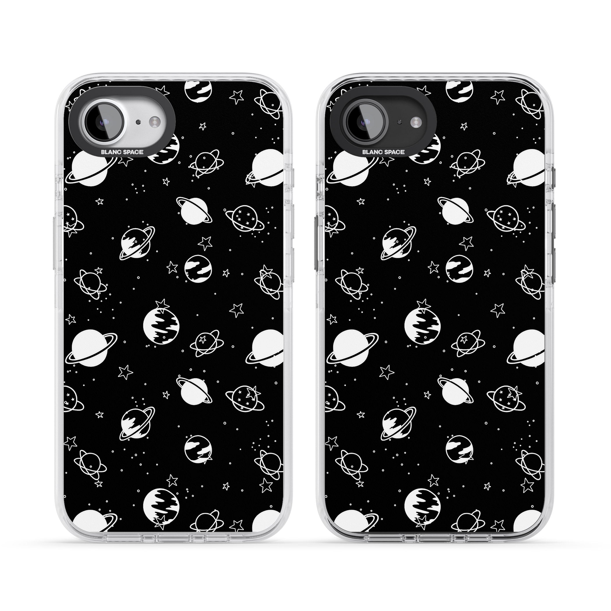 White Planets On Black