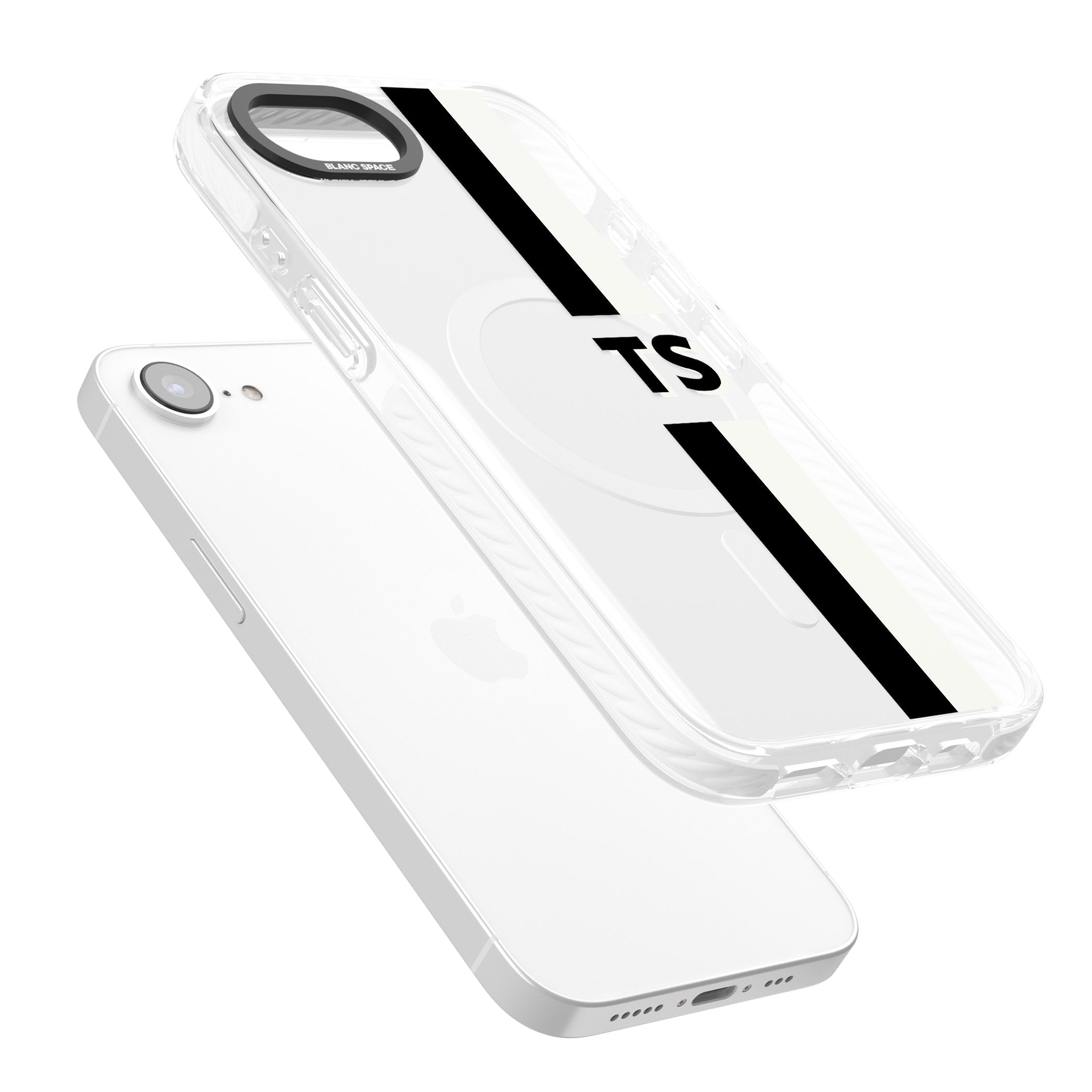 Personalised Black And White Stripe