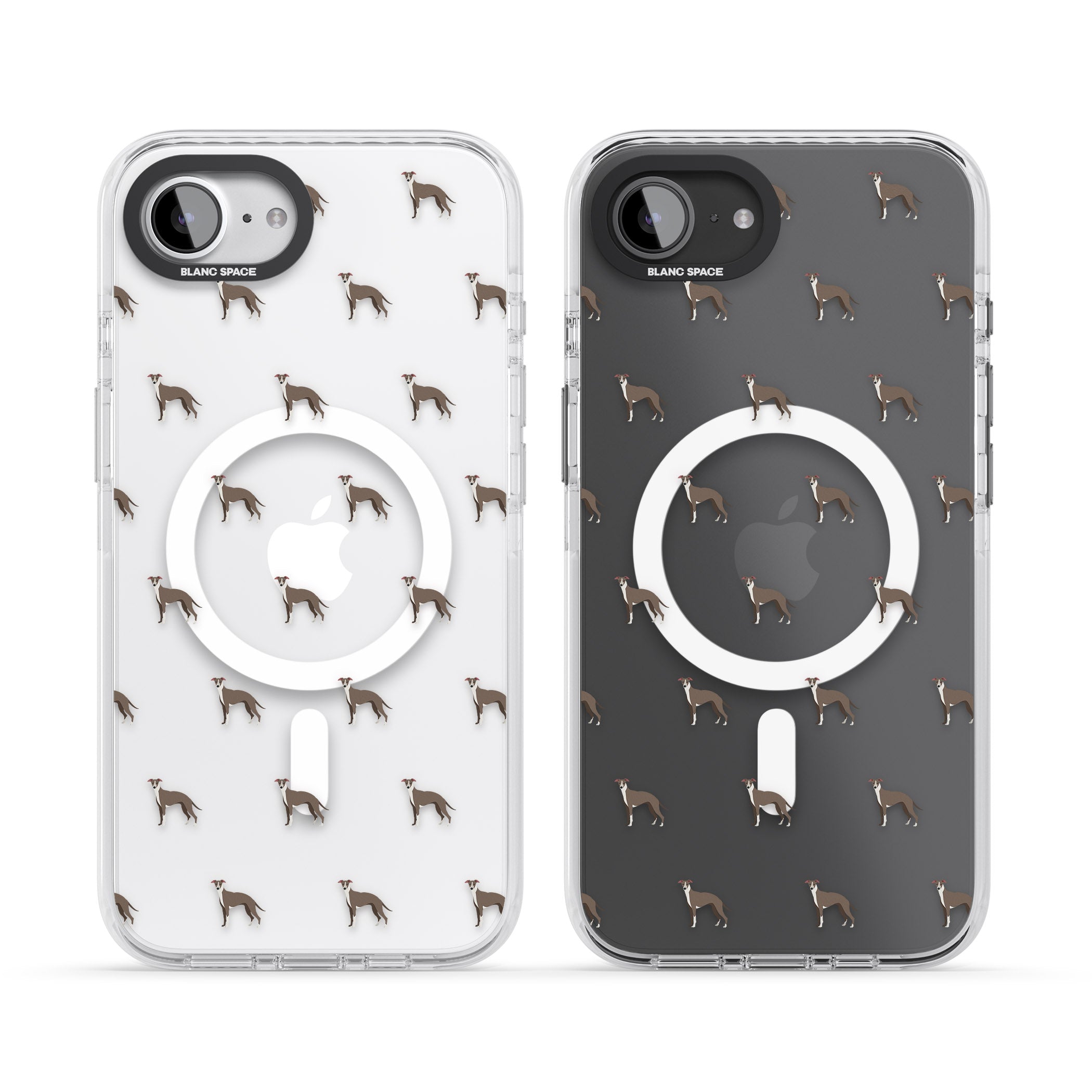 Whippet Dog Pattern Clear