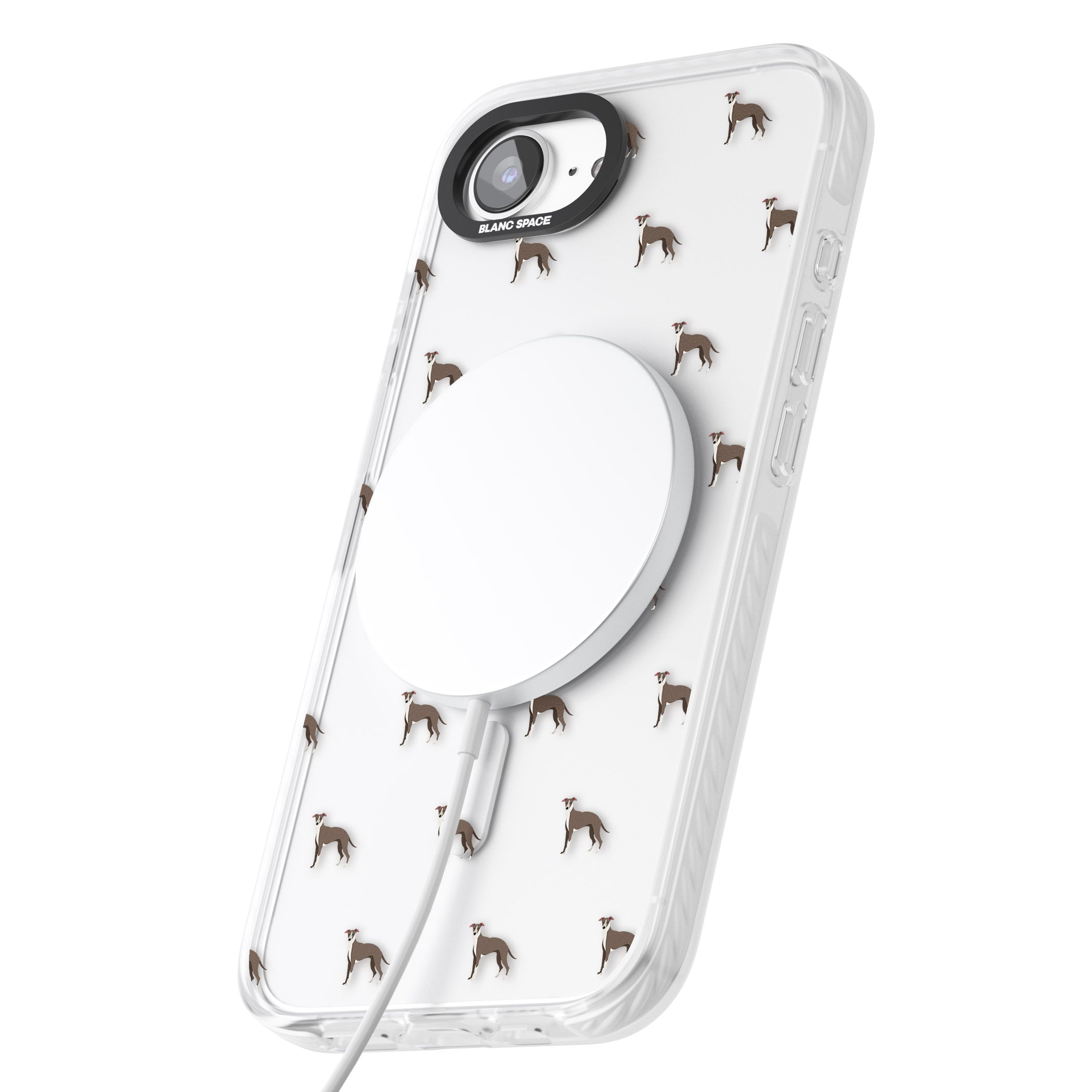 Whippet Dog Pattern Clear