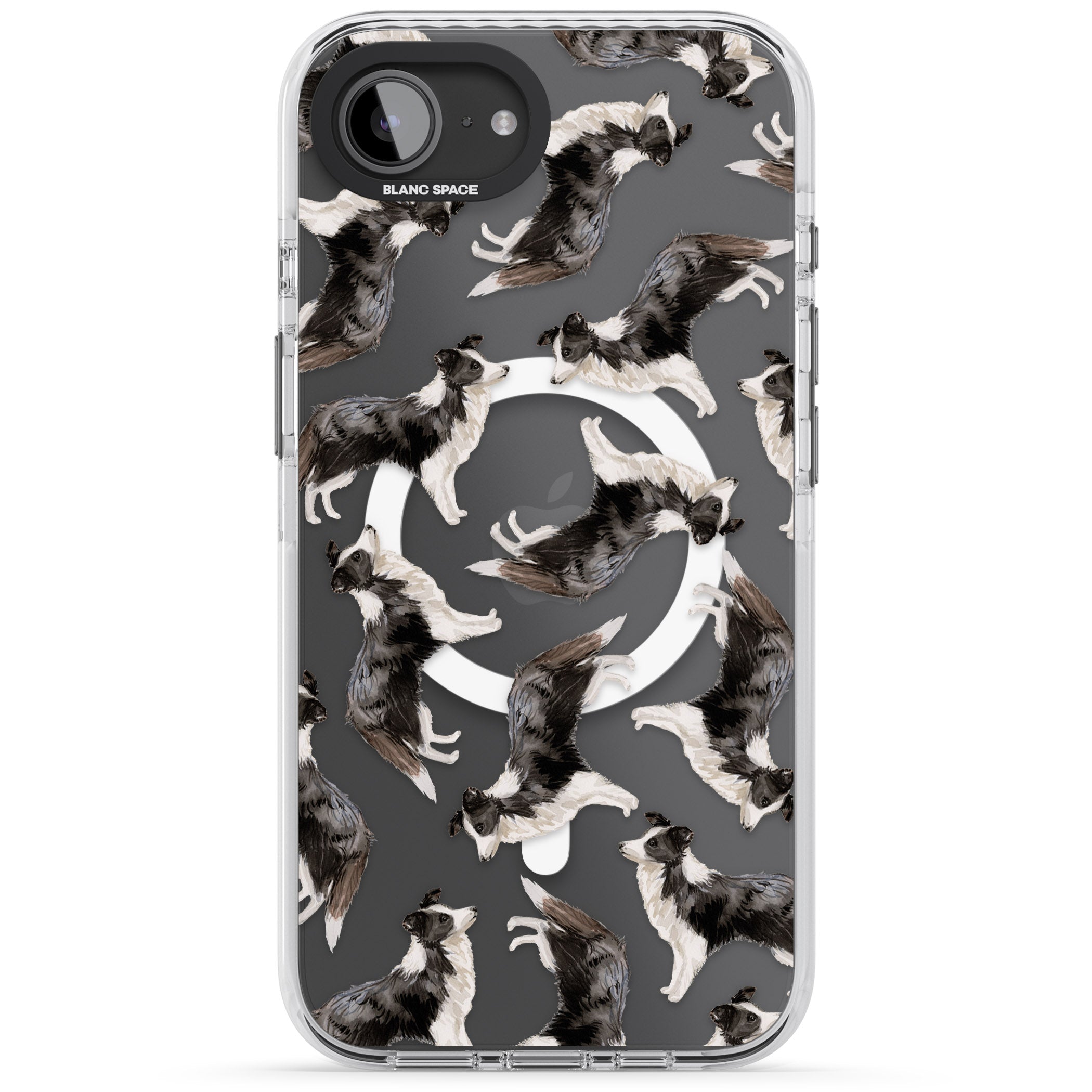 Border Collie Pattern Watercolour