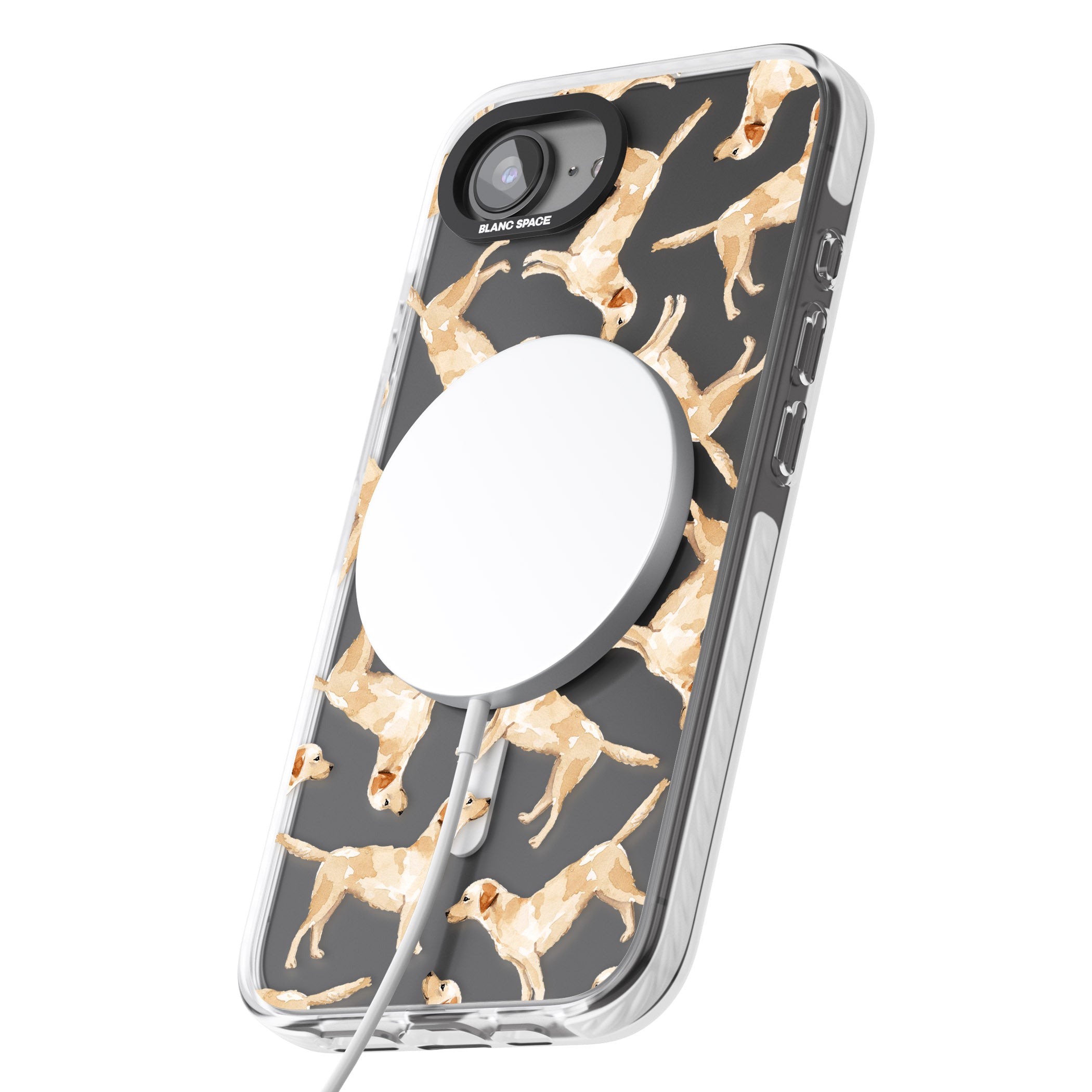 Yellow Labrador Watercolour Dog Pattern