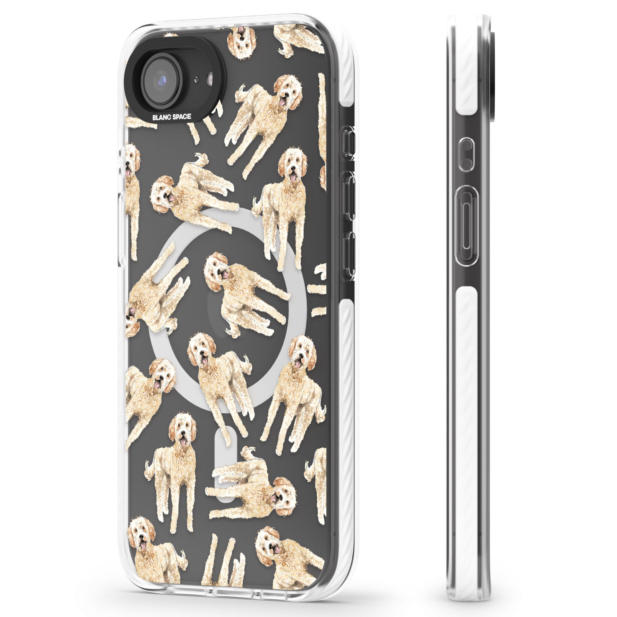 Goldendoodle Watercolour Dog Pattern