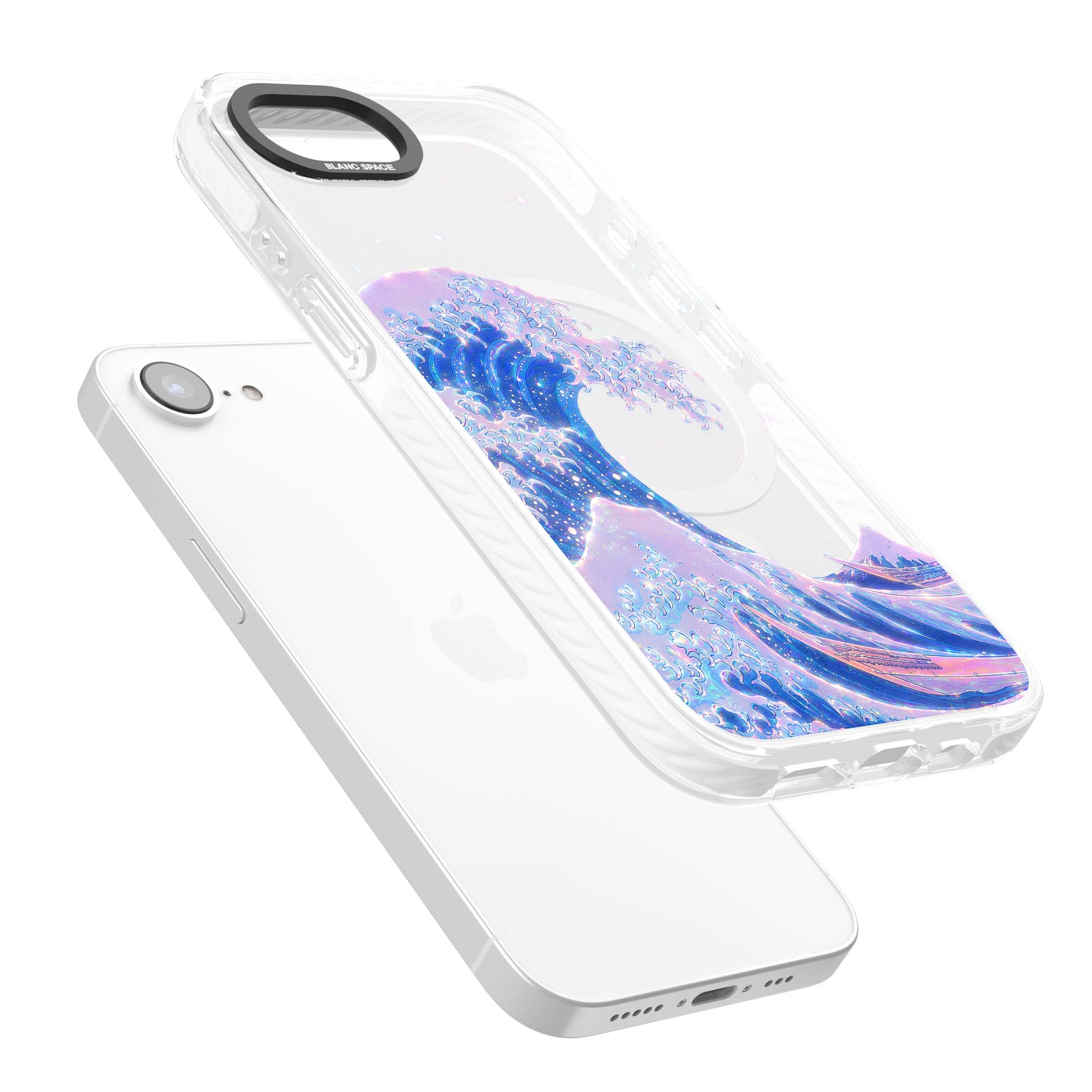 The Great Wave In Opal japanese iPhone case | Impact Magsafe case for iPhone 16e, iPhone 17e