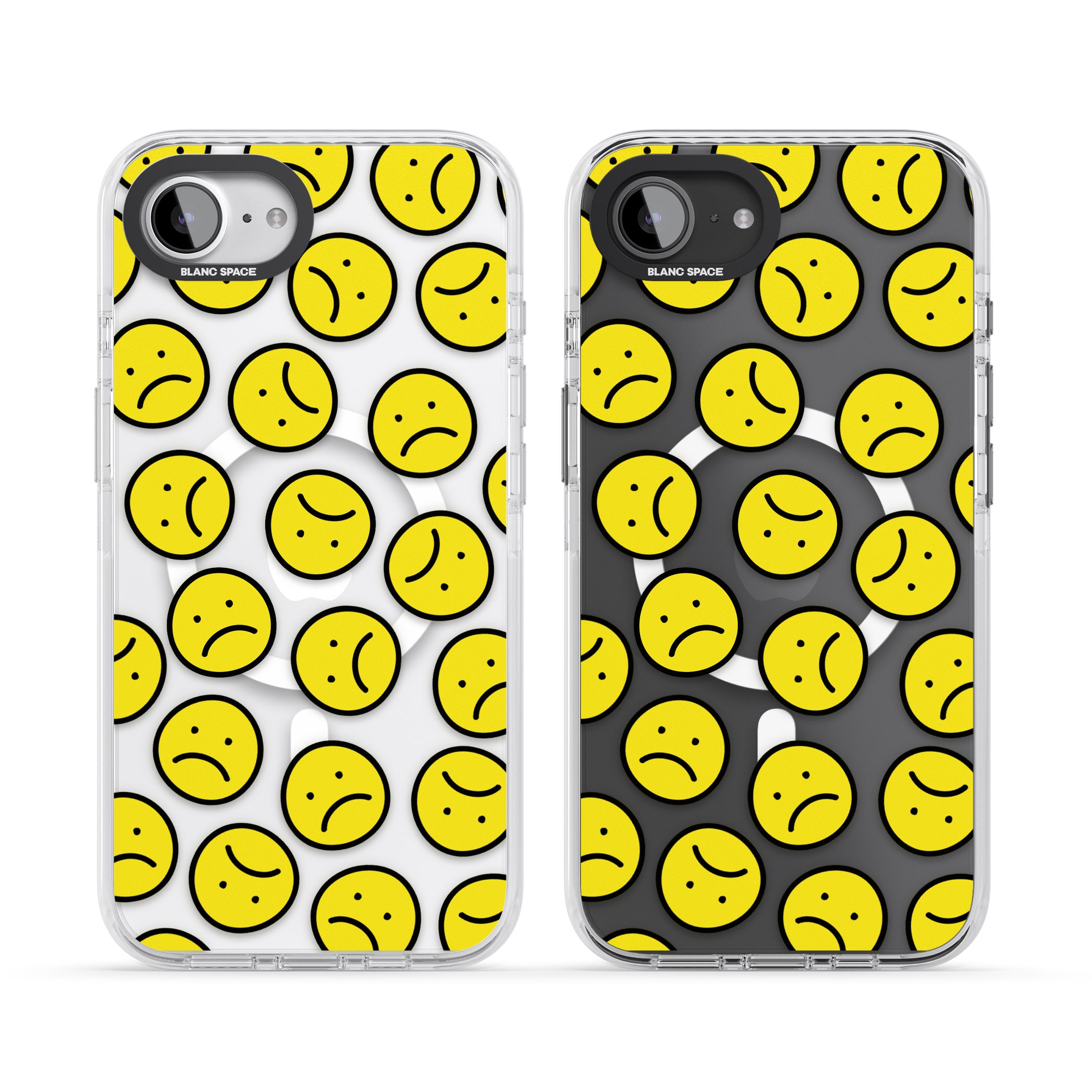 Sad Face Clear Pattern