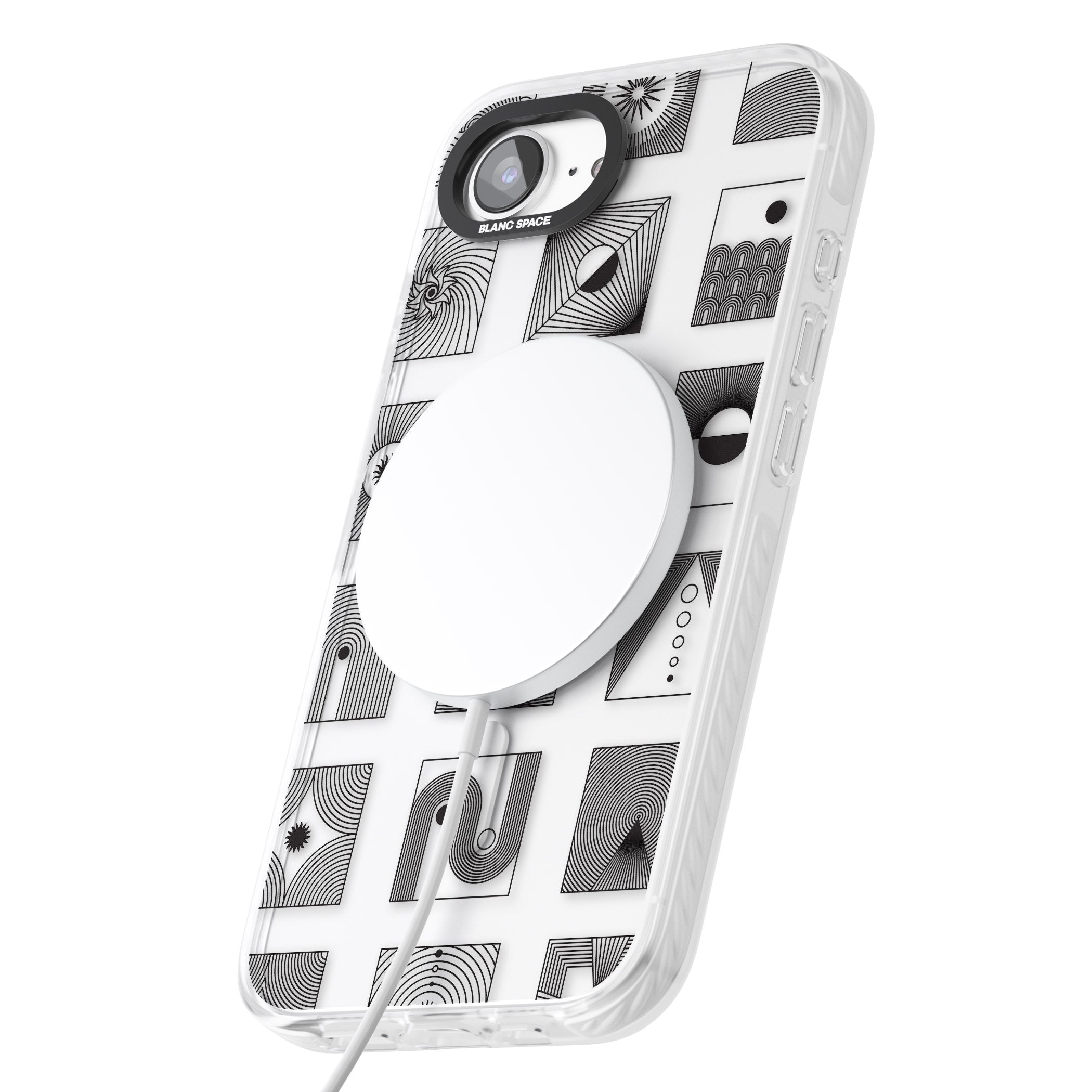 Geometric Pattern Trio: Artistic Blend