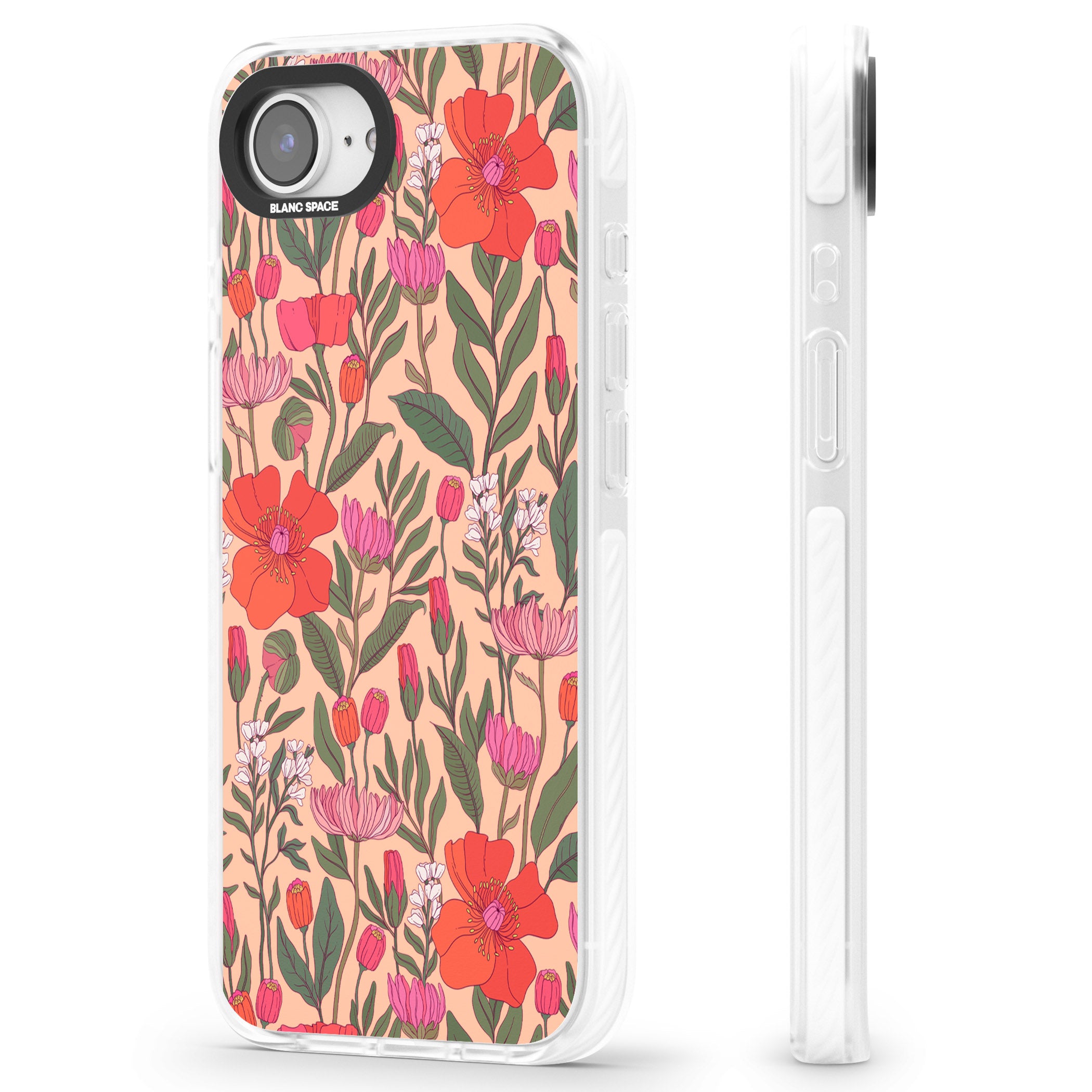 Peachy Floral Background