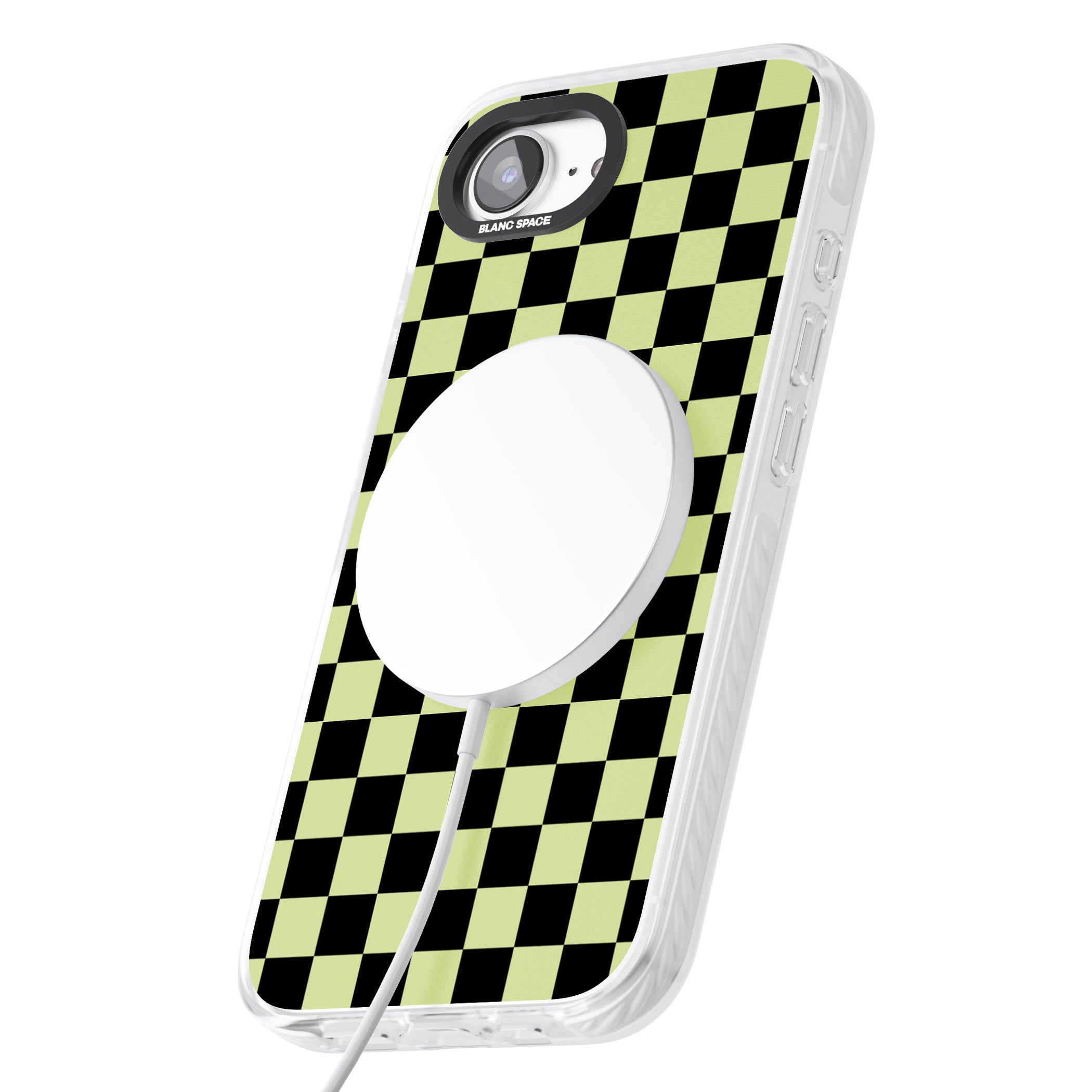 Black & Lime Check