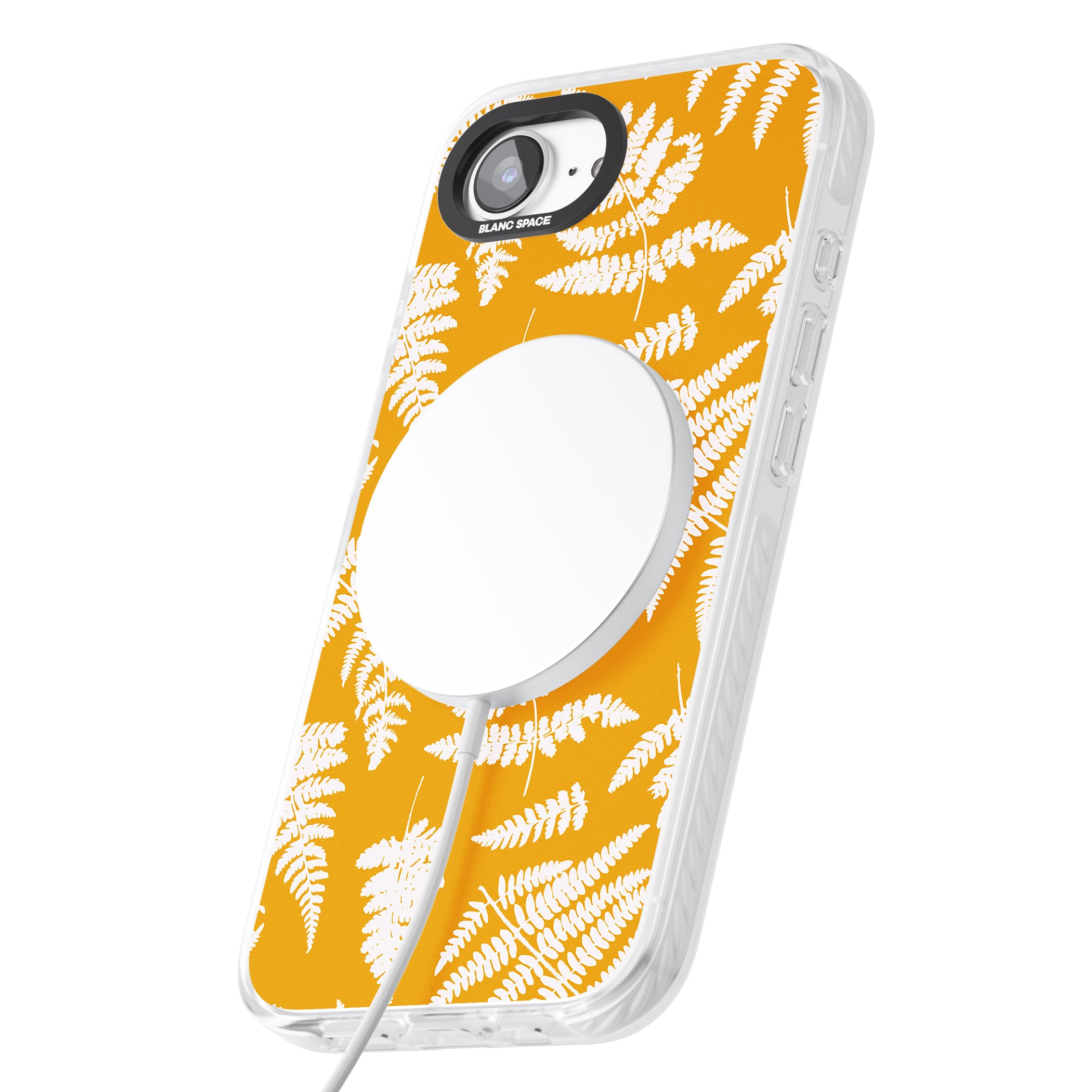 Fern Pattern On Yellow