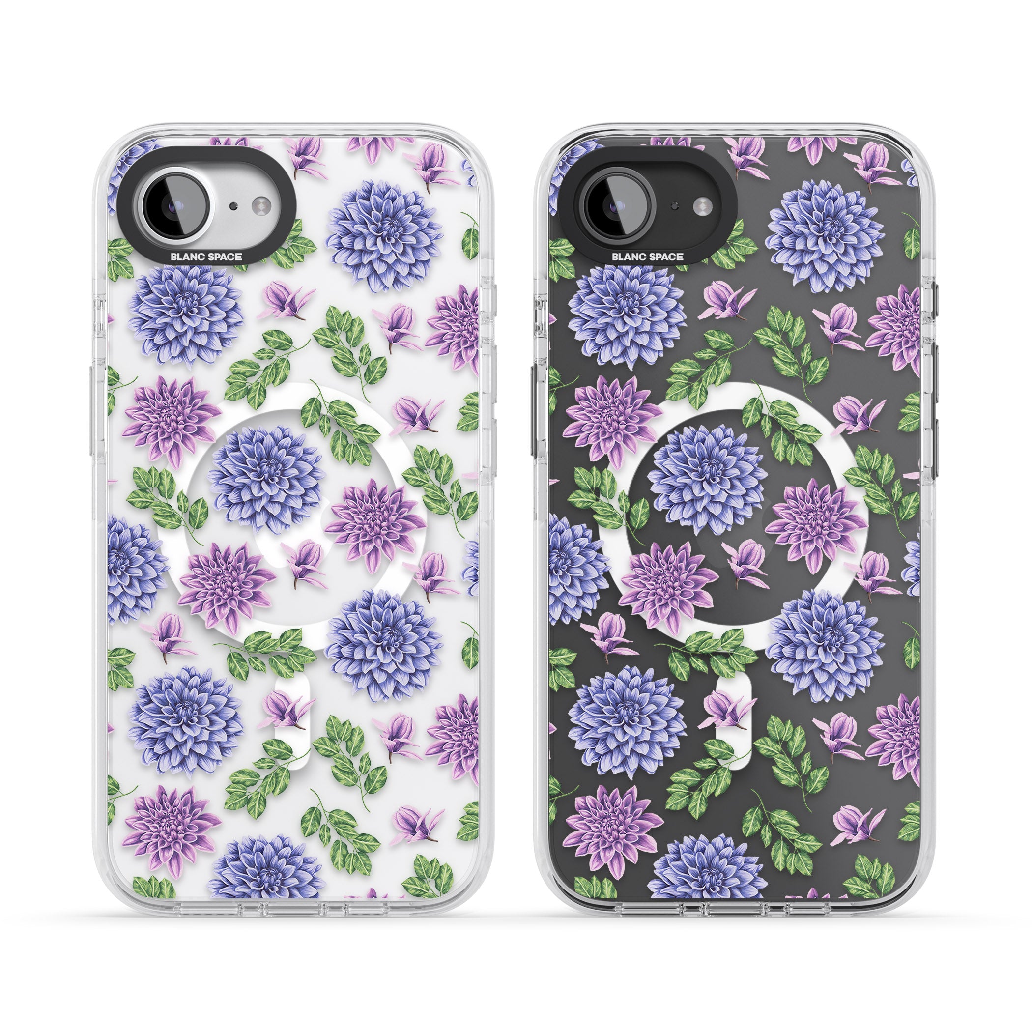 Purple Dahlias Floral