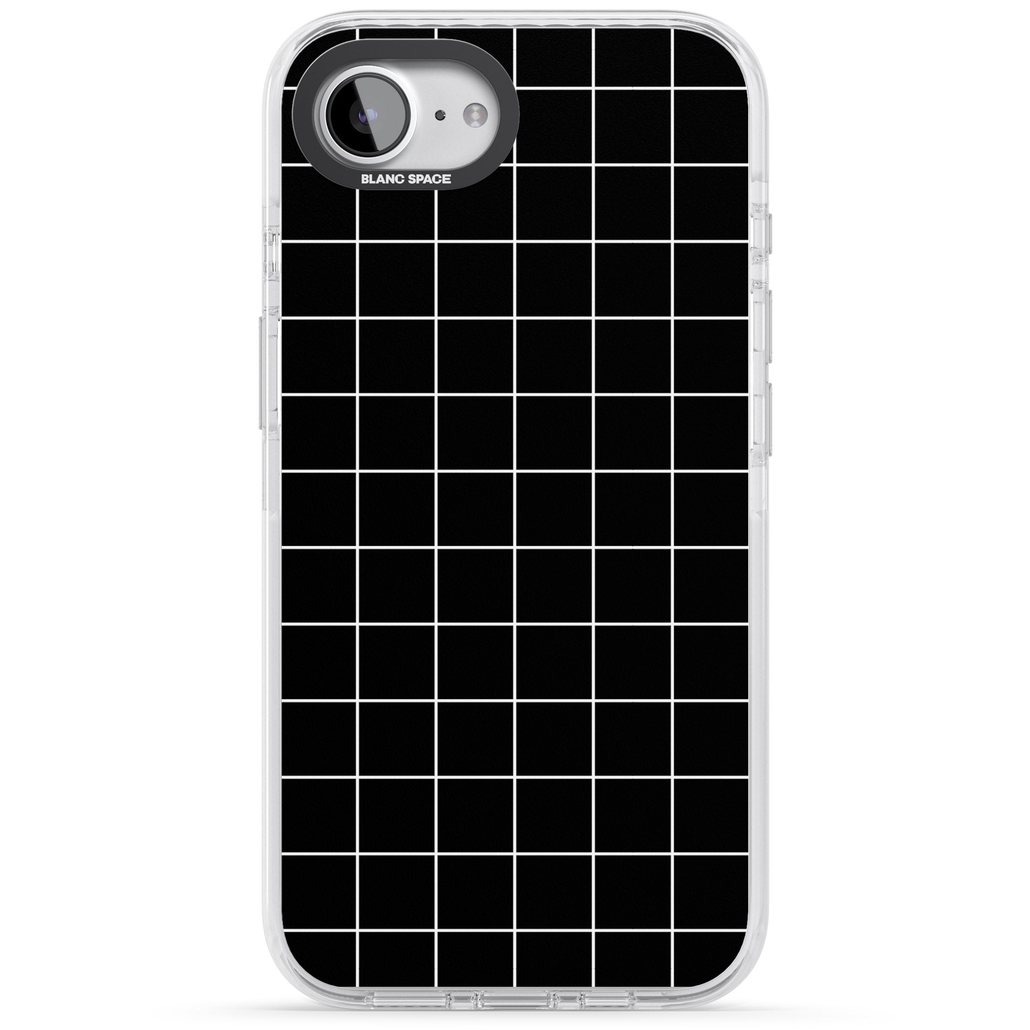 Minimalist Grid Pattern Black