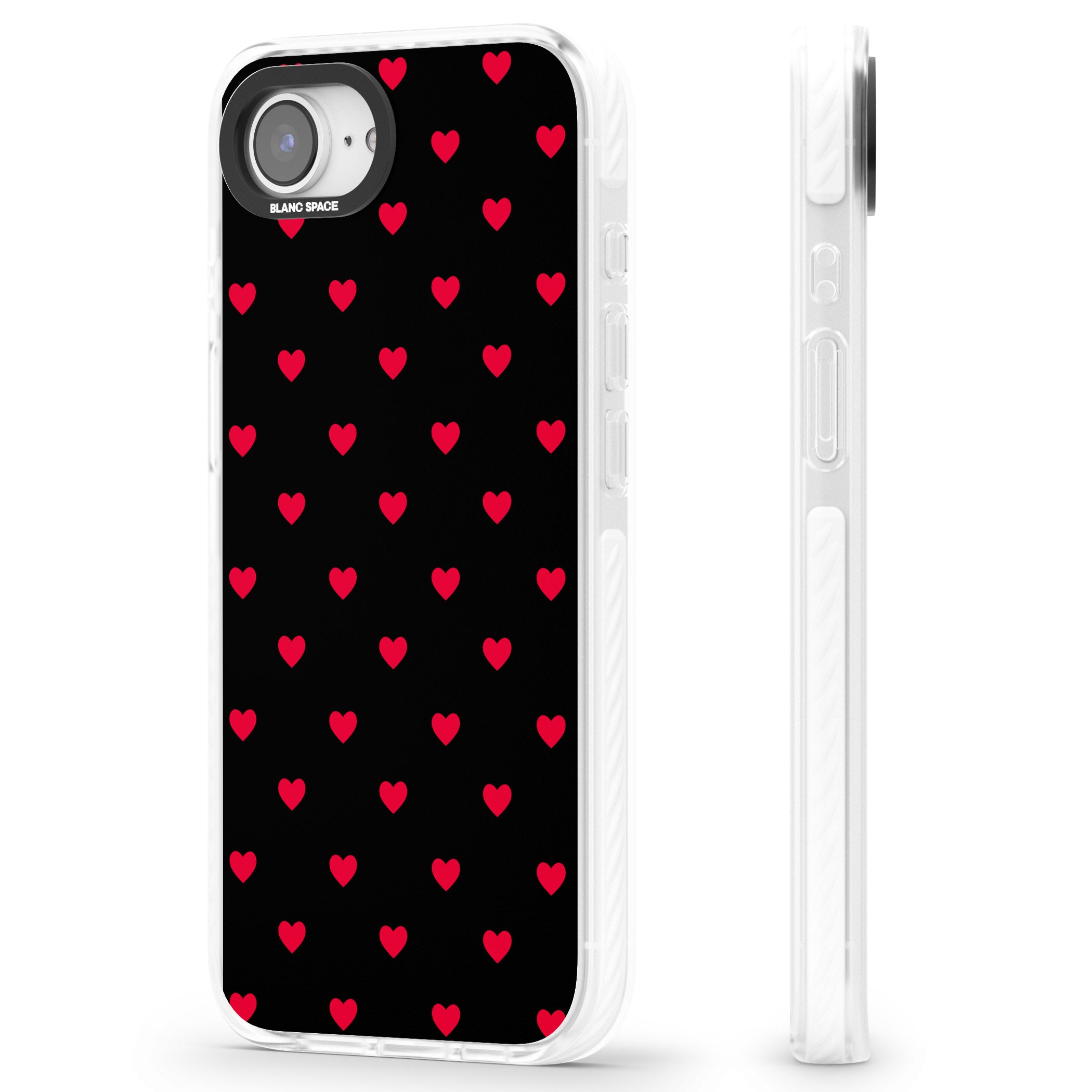Small Heart Pattern: Red &