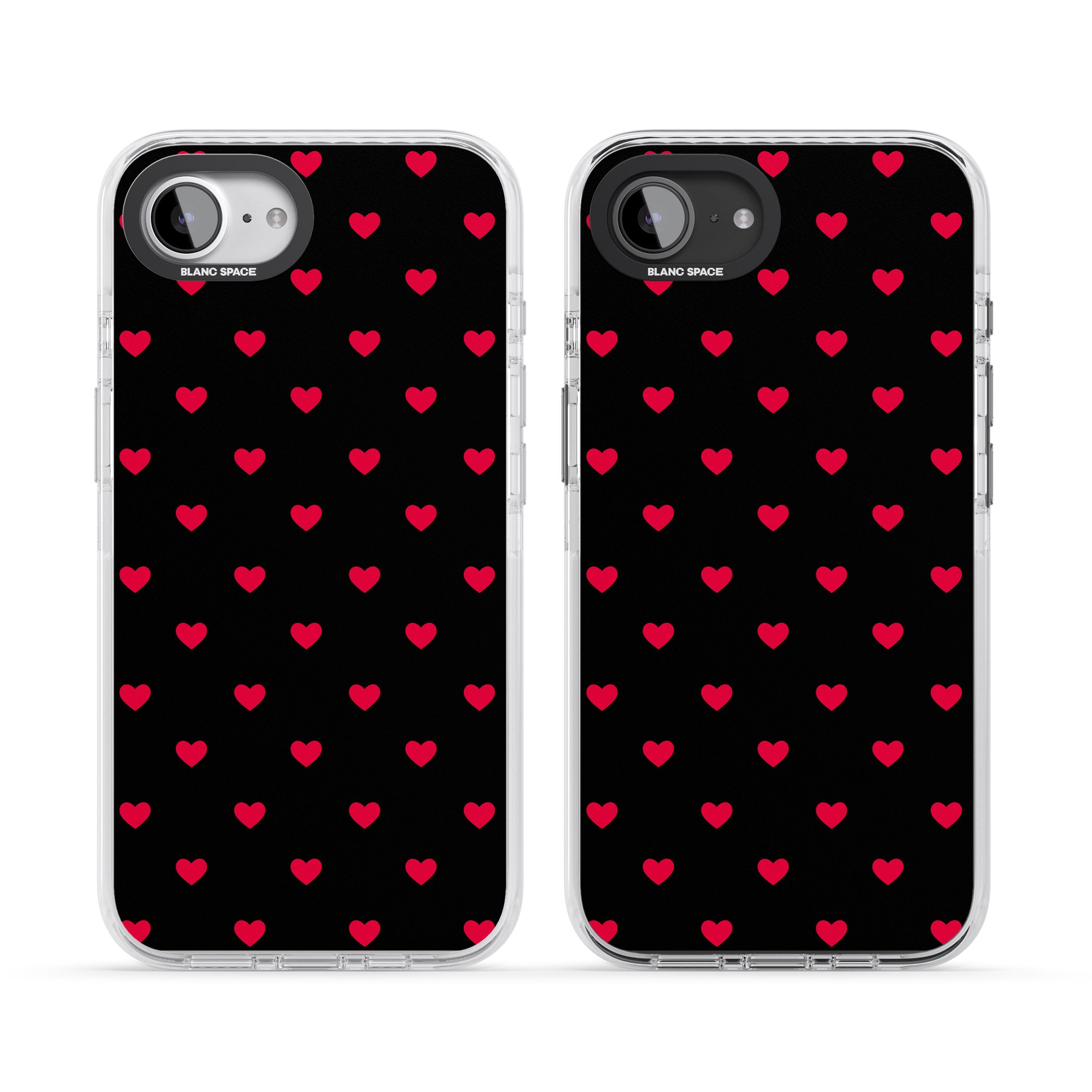 Small Heart Pattern: Red &